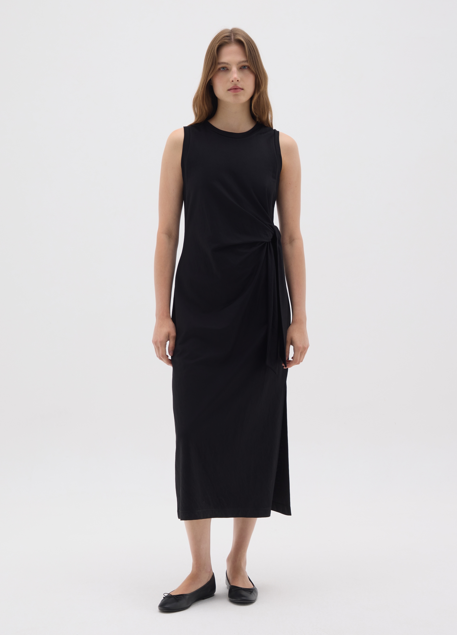 OVS, Schwarzes Slim Fit Kleid Aus Gemischtem Stoff, Frau, Gunmetal, Größe: 36