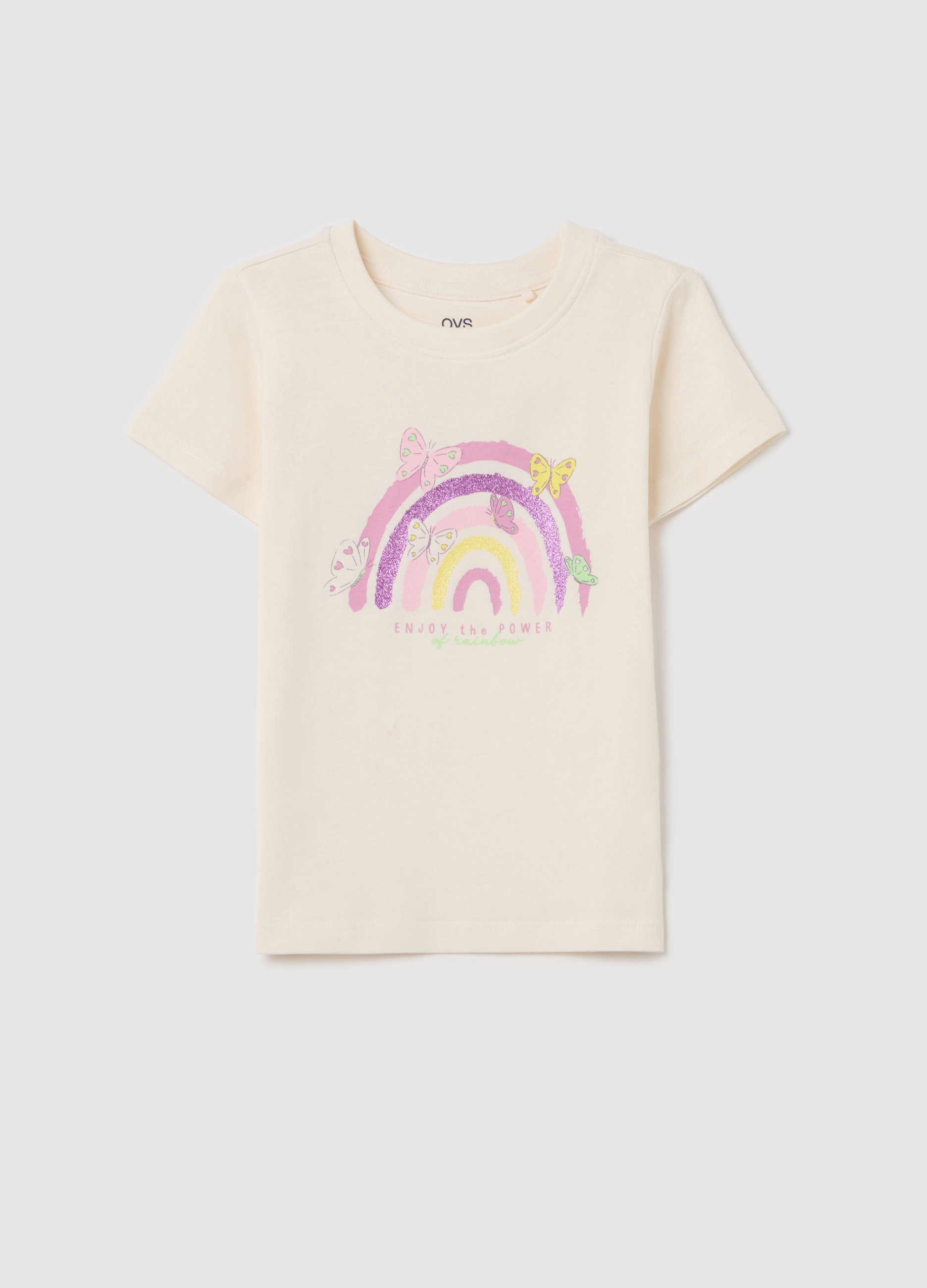 Camiseta De Algodón Con Estampado, Niña, Blanco, Talla: 7-8