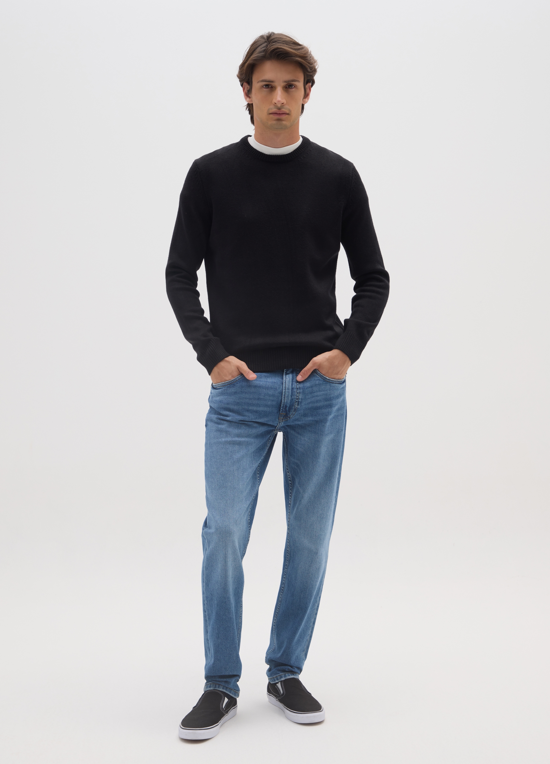 OVS, Jeans Azul Slim Fit De Algodón, Hombre, Lavado claro, Talla: 44