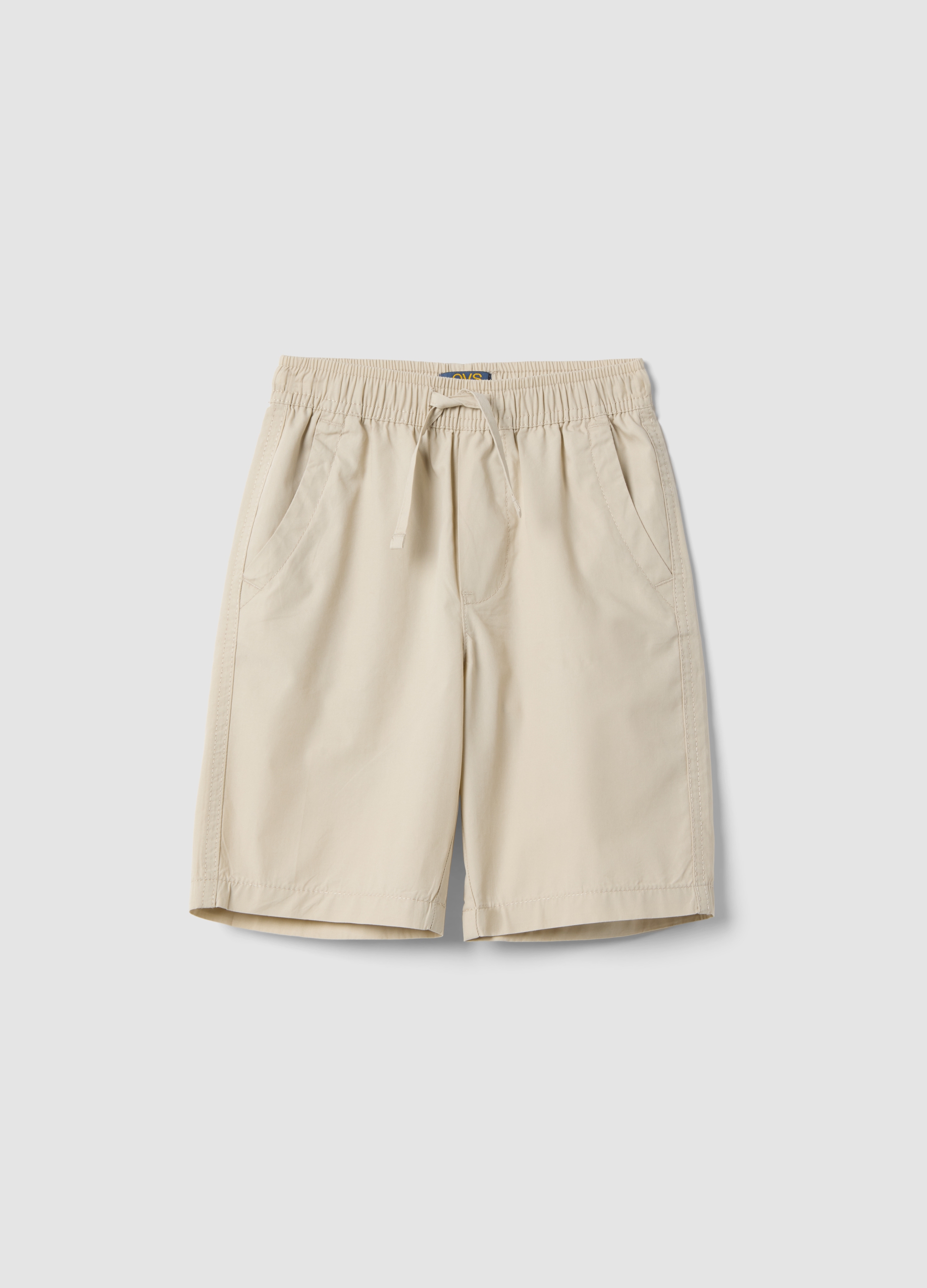 OVS KIDS, Shorts Para Niños De Algodón Puro Beige Ajuste Regular, Niño, Beige Claro, Talla: 3-4