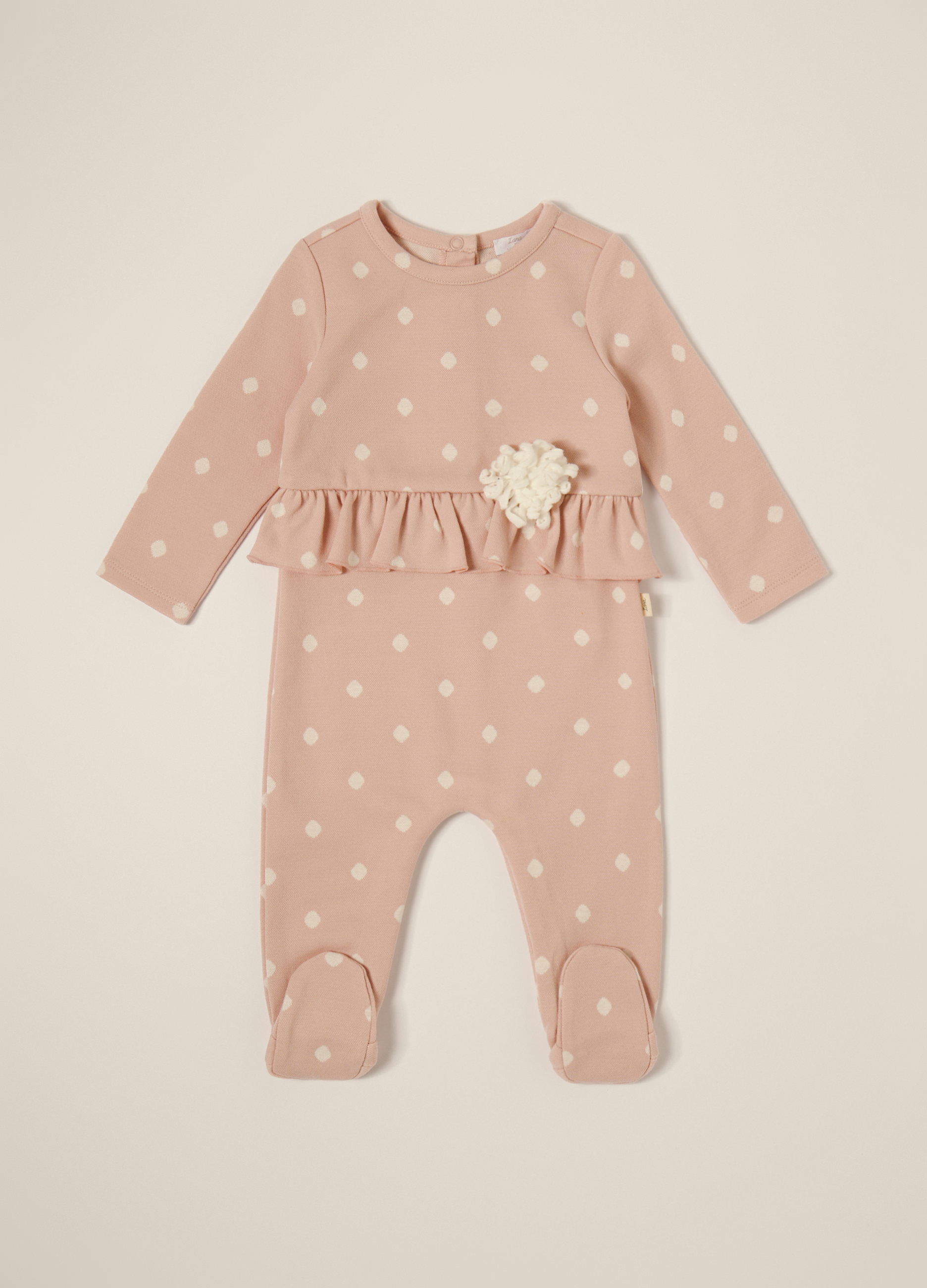 IANA, Tutina Rosa In Cotone Elasticizzato, Neonata, Multicolor, Taglia: 3