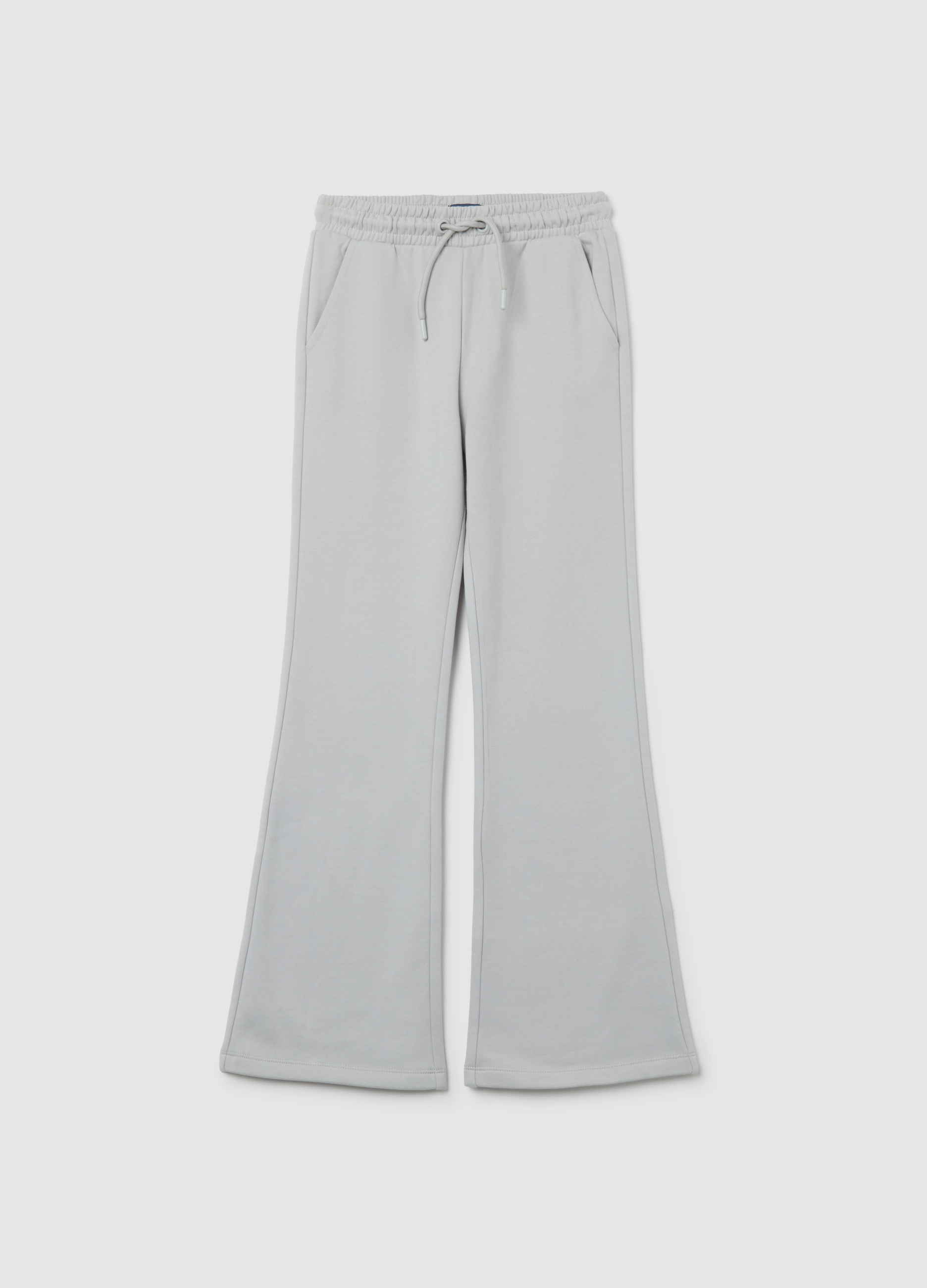 OVS KIDS, Pantalones De Campana Grises Para Niña En Puro Algodón, Niña, Gris claro, Talla: 14-15