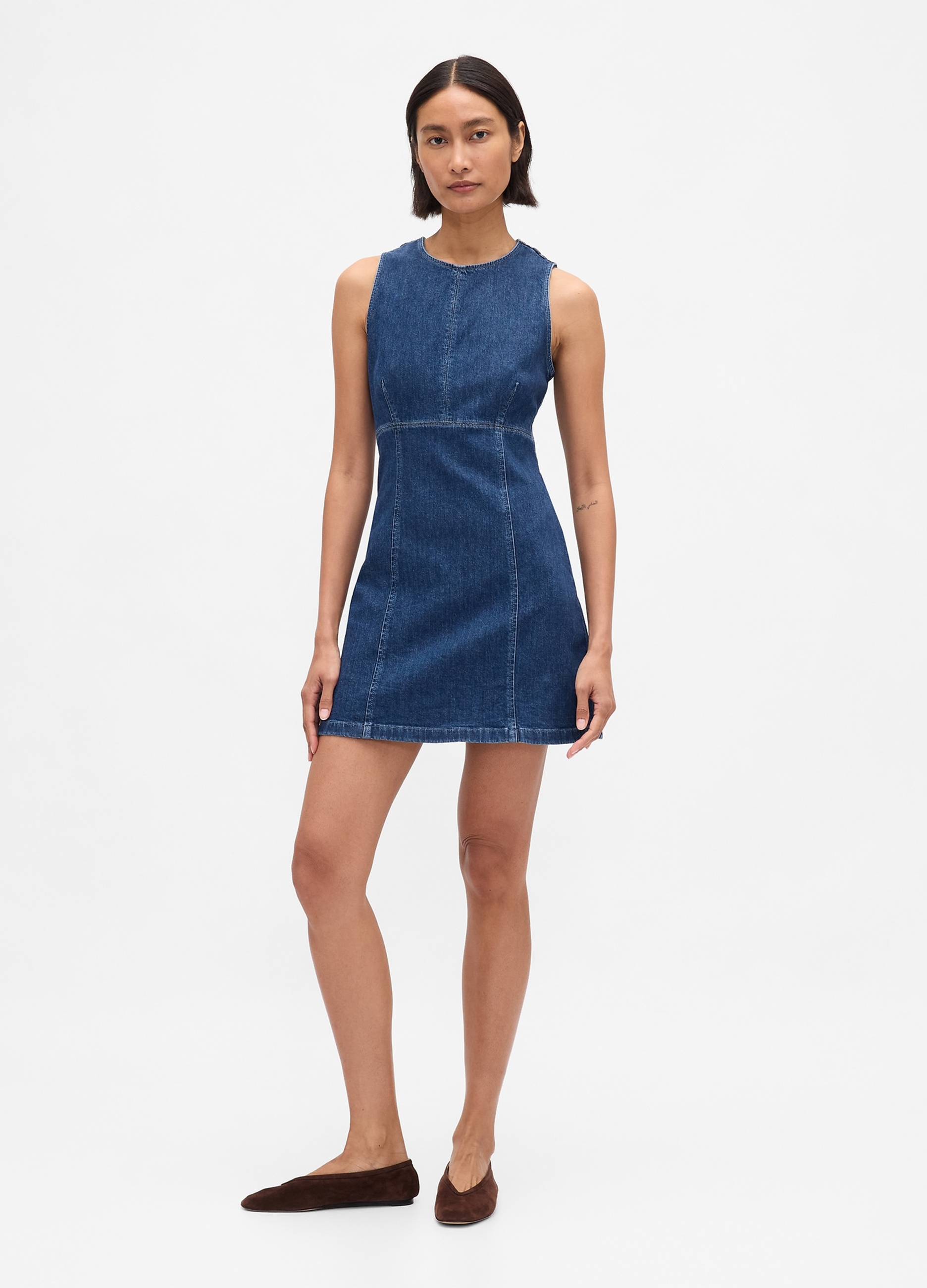 GAP, Abito Denim Elasticizzato, Donna, Denim, Taglia: XL