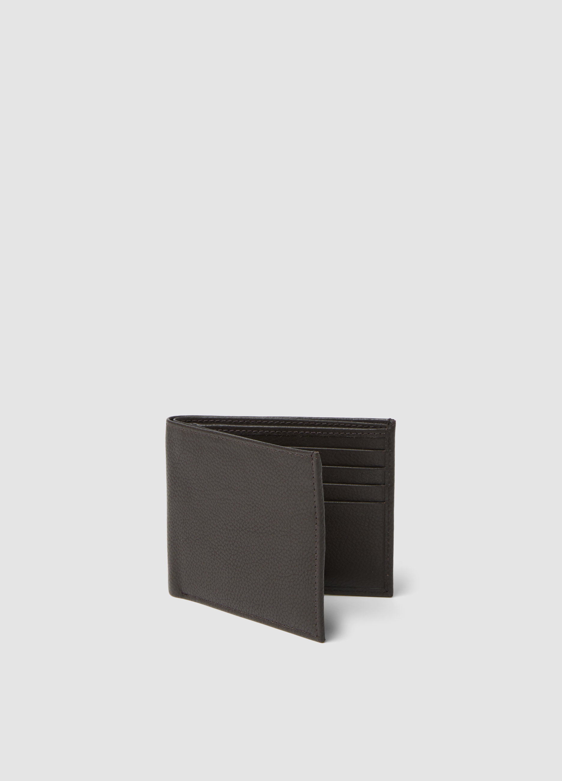 Piombo Contemporary, Portafoglio Marrone In Vera Pelle, Uomo, Marrone, Taglia: ONE SIZE