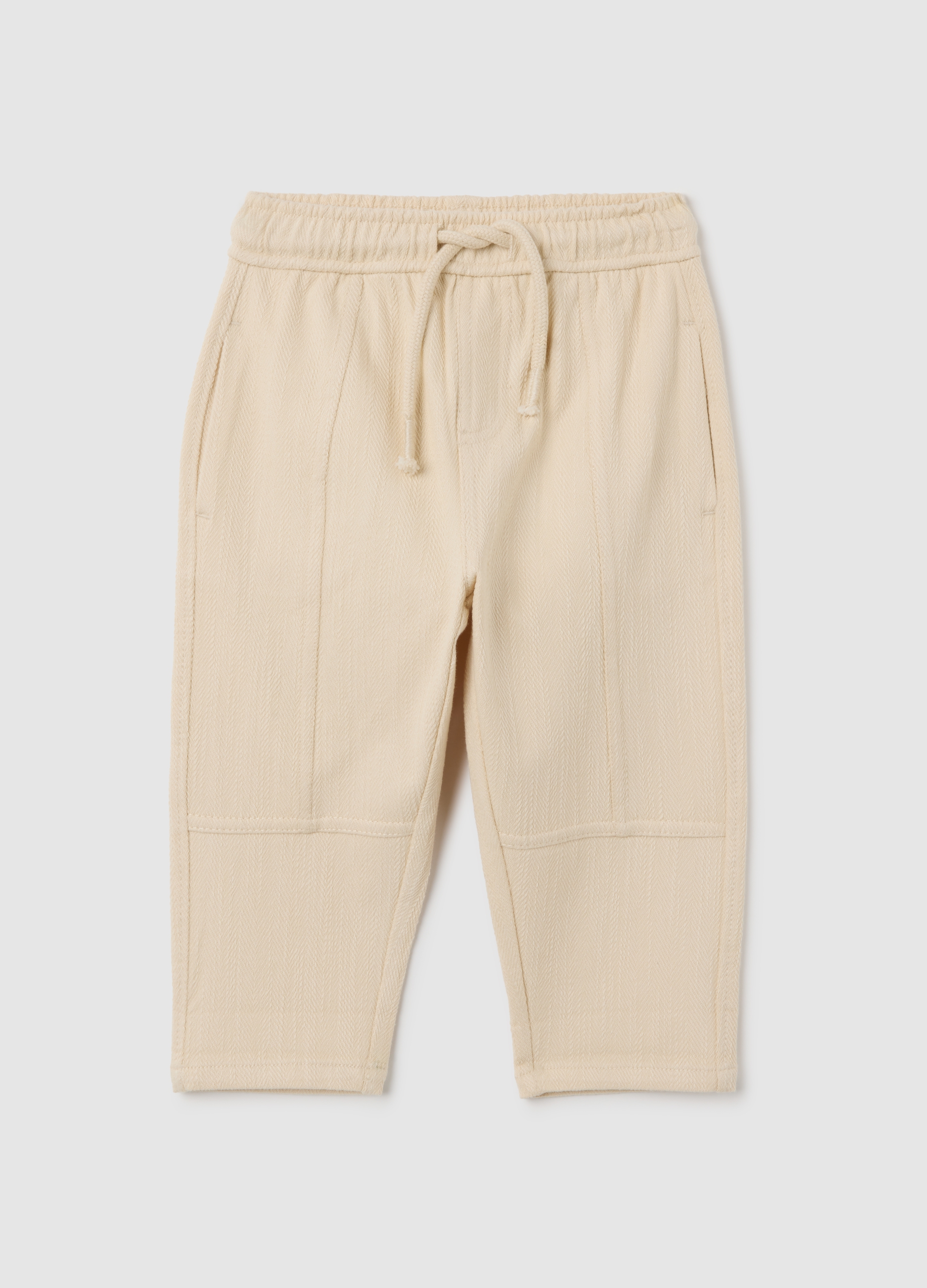 FAGOTTINO, Pantaloni Da Bambino In Misto Cotone Beige Over, Beige, Taglia: 12-18