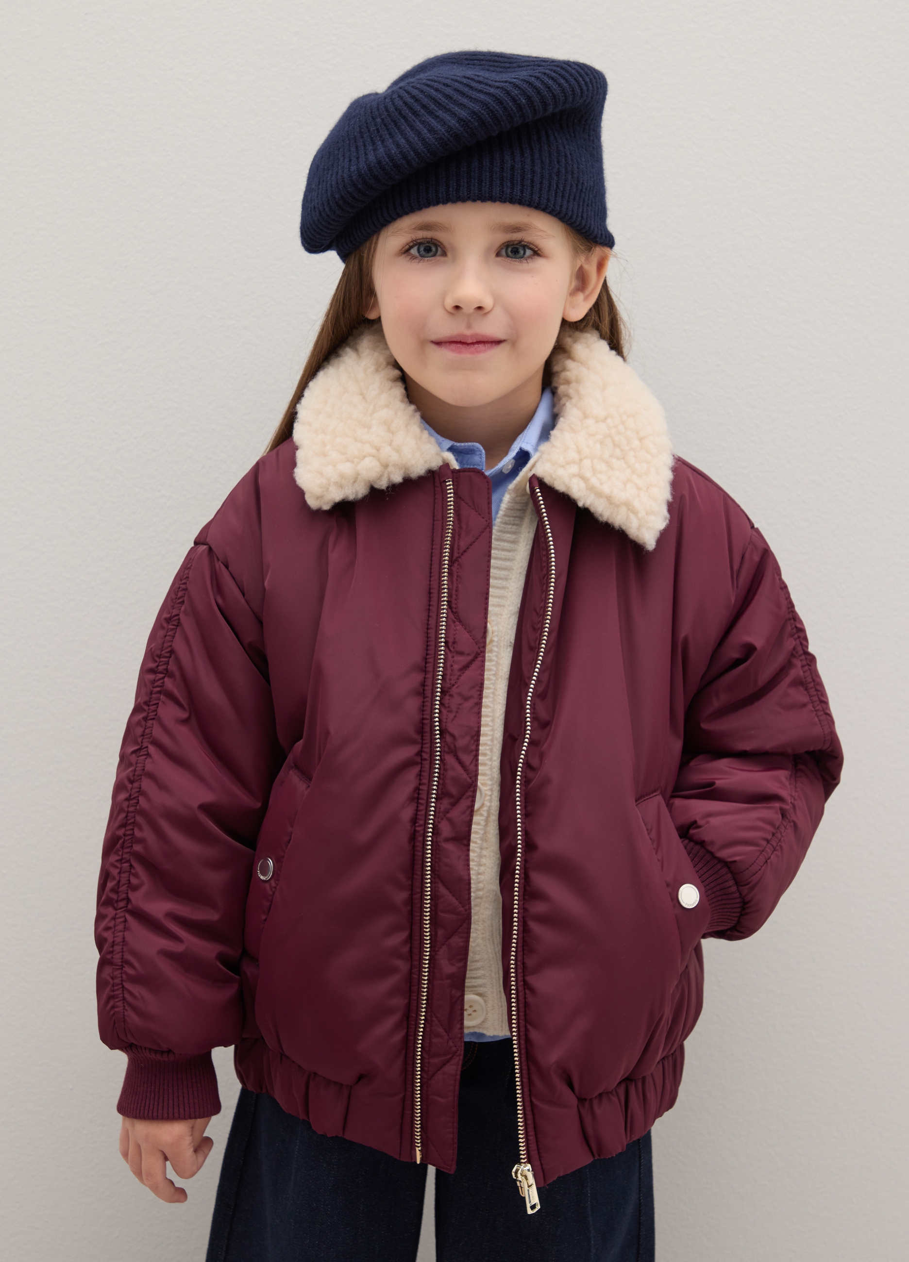 PIOMBO KIDS, Giacca Imbottita Rossa Da Bambina Con Zip, Rosso, Taglia: 12