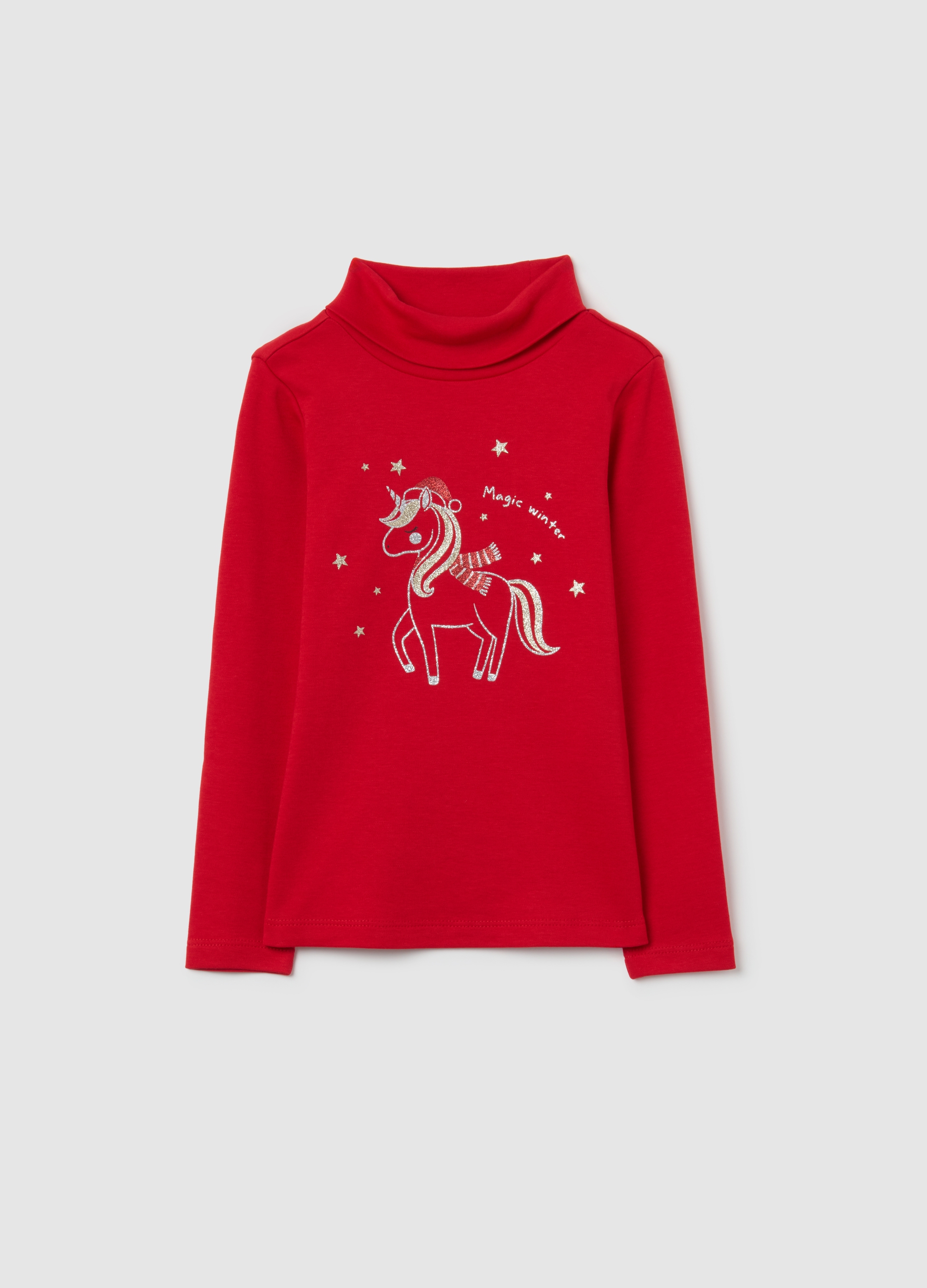 OVS KIDS, Suéter Rojo De Algodón Puro Regular Fit Para Niña, Niña, Rojo Claro, Talla: 5-6