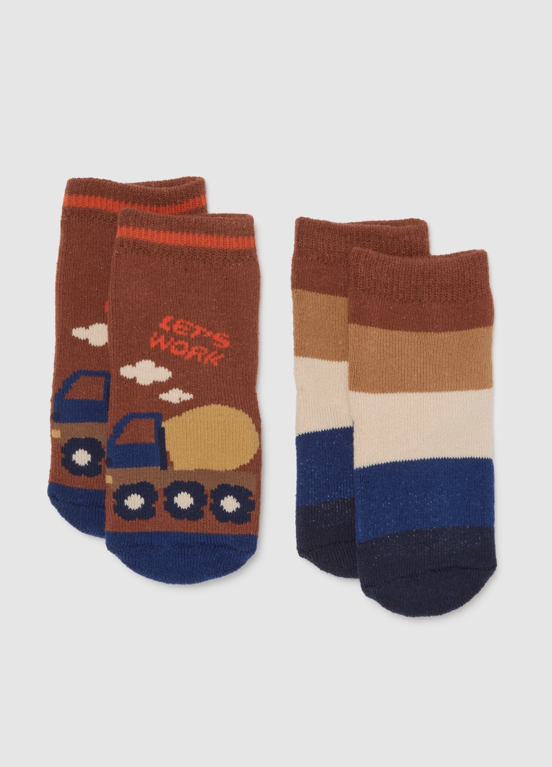 FAGOTTINO, Bipack Calze Da Neonato In Cotone Multicolor, Bambino, Multicolor, Taglia: 18-24