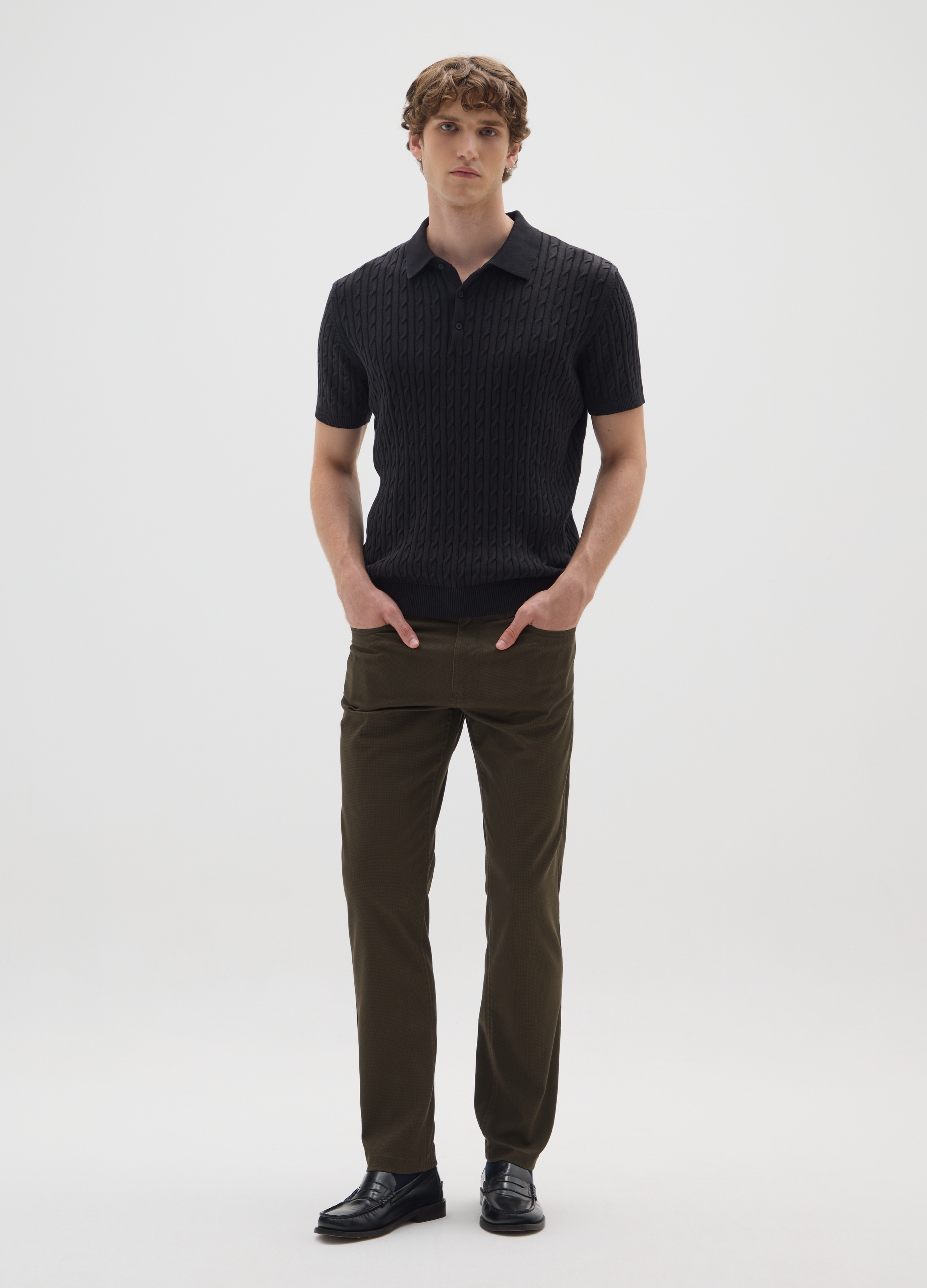 OVS, Pantaloni Slim Fit Verde Oliva, Uomo, Verde, Taglia: 54