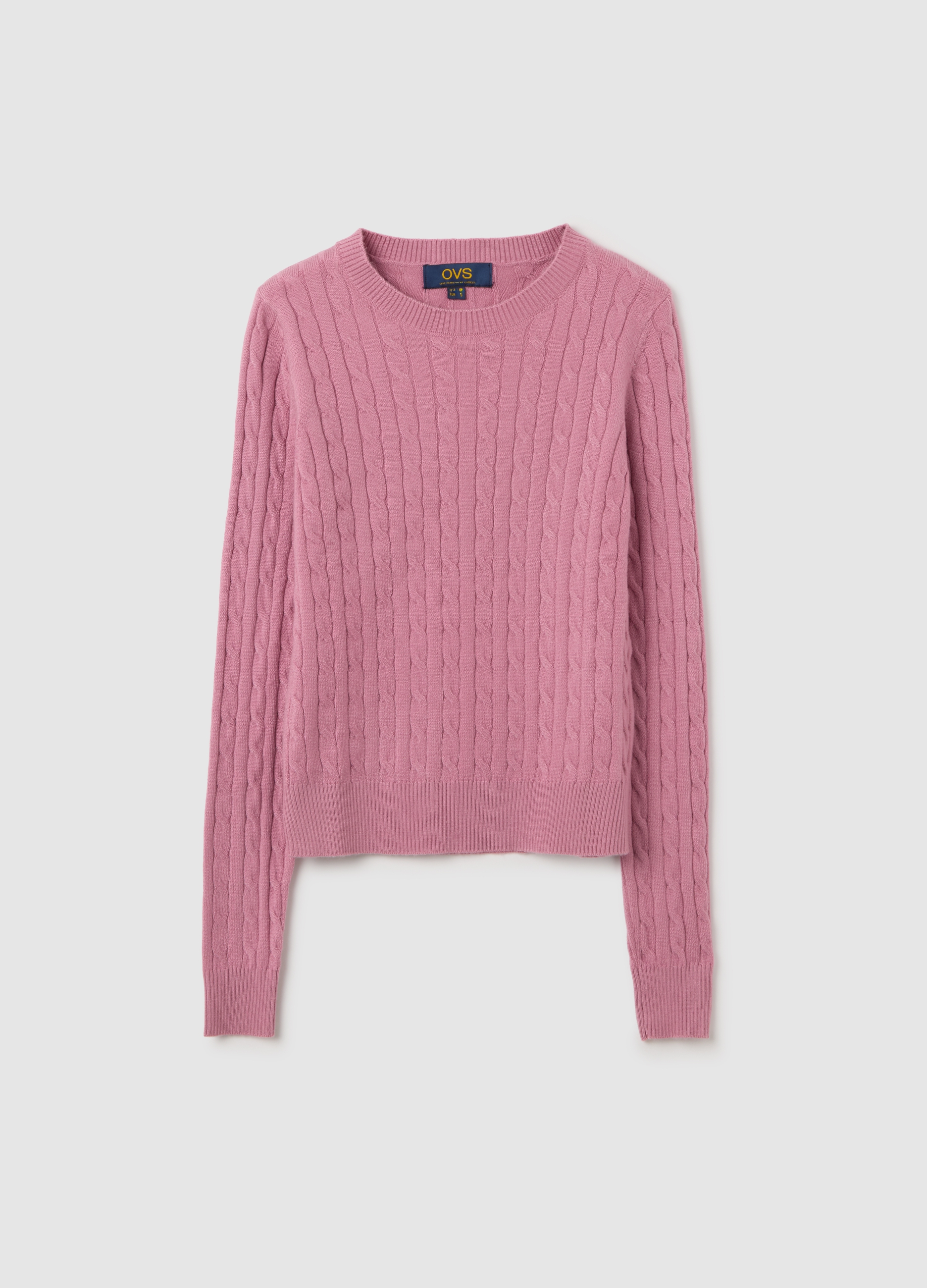 Jersey Rosa Con Cuello Redondo, Mujer, Rosa Claro, Talla: XXL