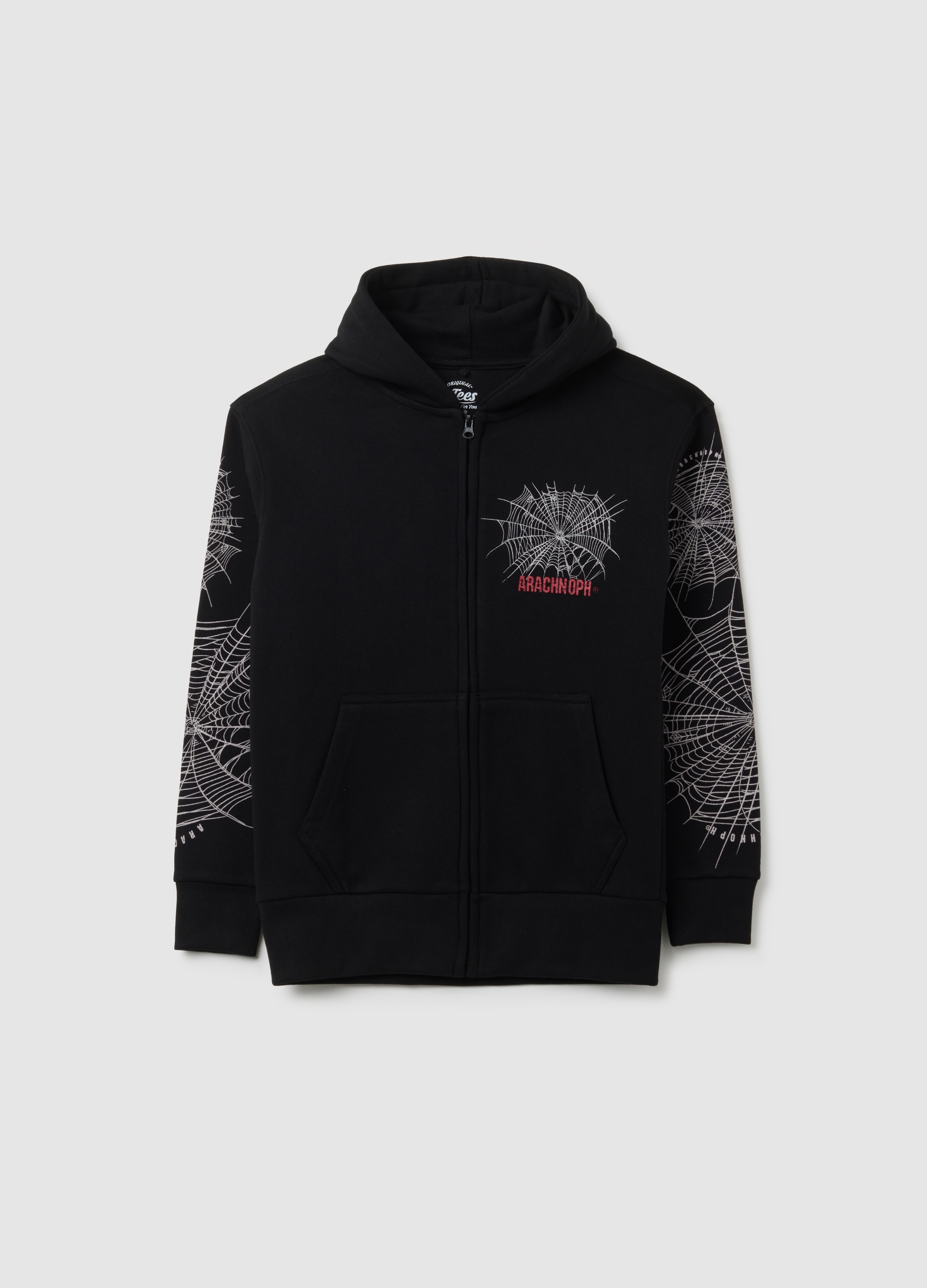 OVS, Felpa Da Bambino In Misto Cotone Nero Regular Fit, Unisex, Nero, Taglia: 10-11