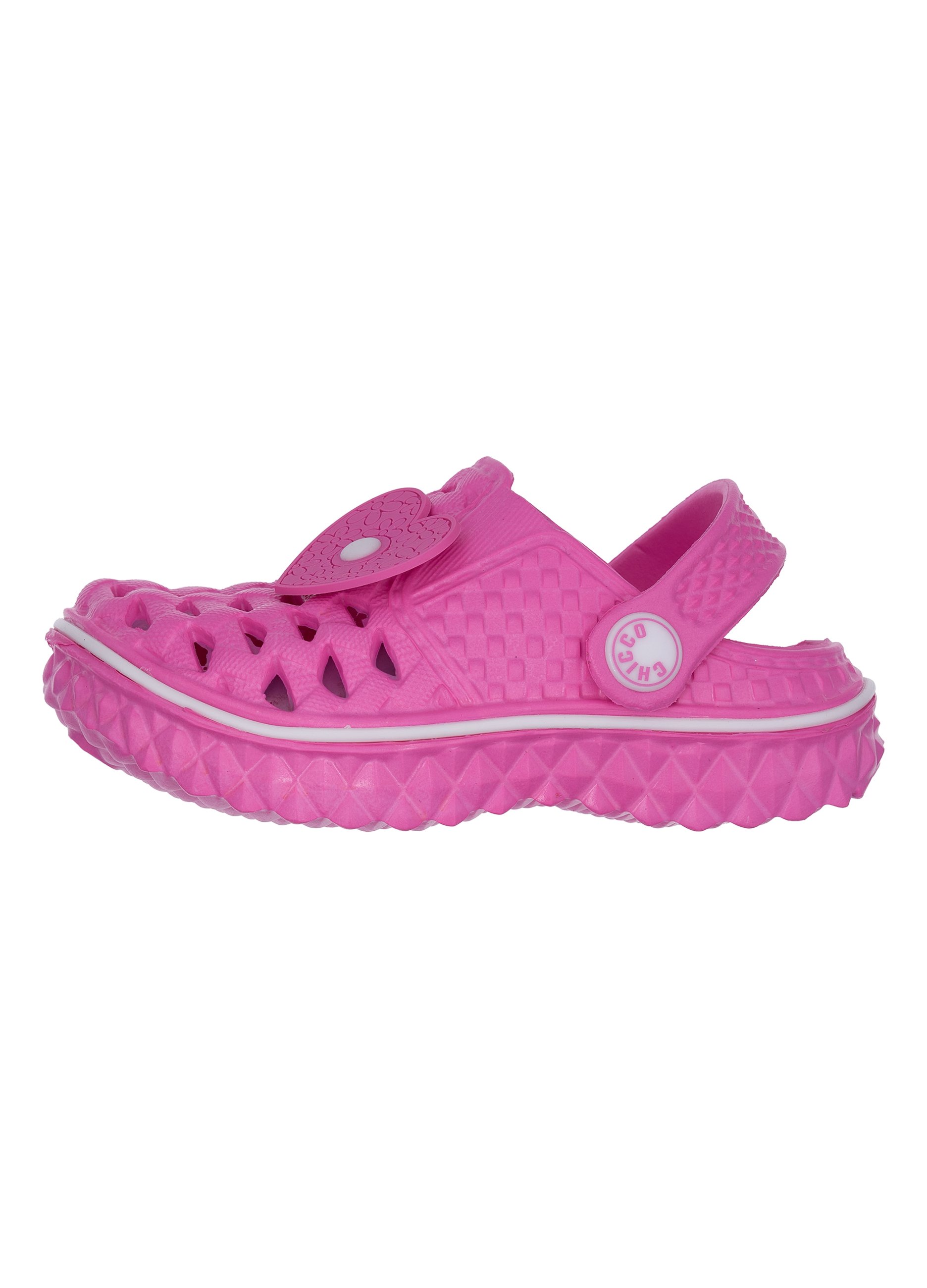 CHICCO, Sandalias Rosas Para Niñas Con Aplicación De Corazón, Niña, Fucsia, Talla: 27