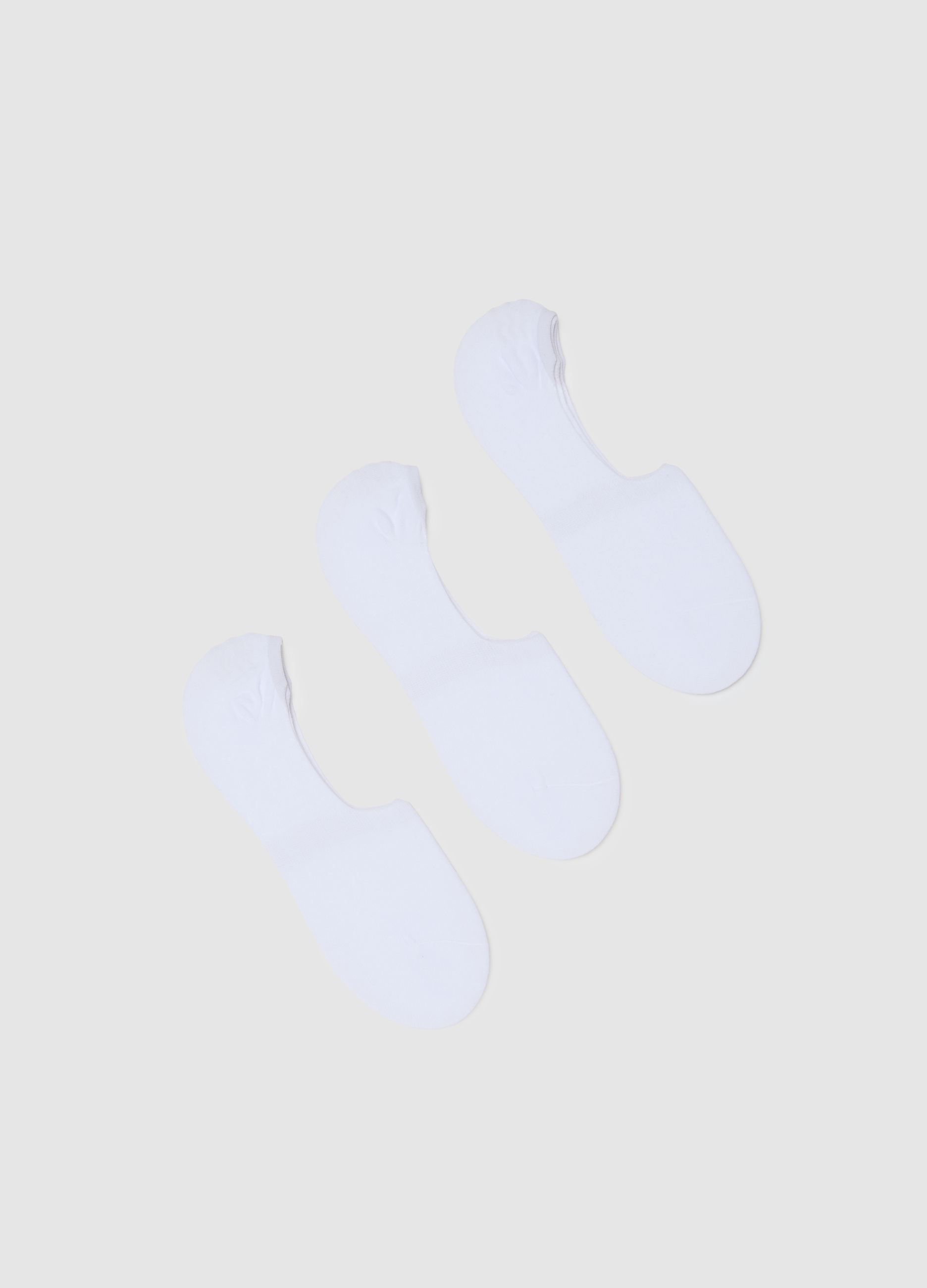 Set Calcetines De Algodón Blanco Ajuste Regular, Hombre, Blanco óptico, Talla: 43/46