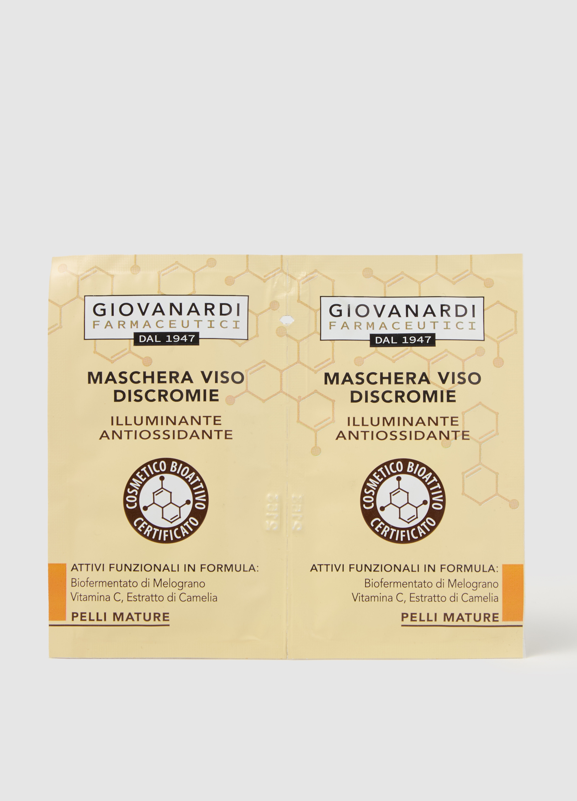GIOVANARDI FARMACEUTICI, Maschera Viso Discormie, Donna, Bianco, Taglia: FASUL