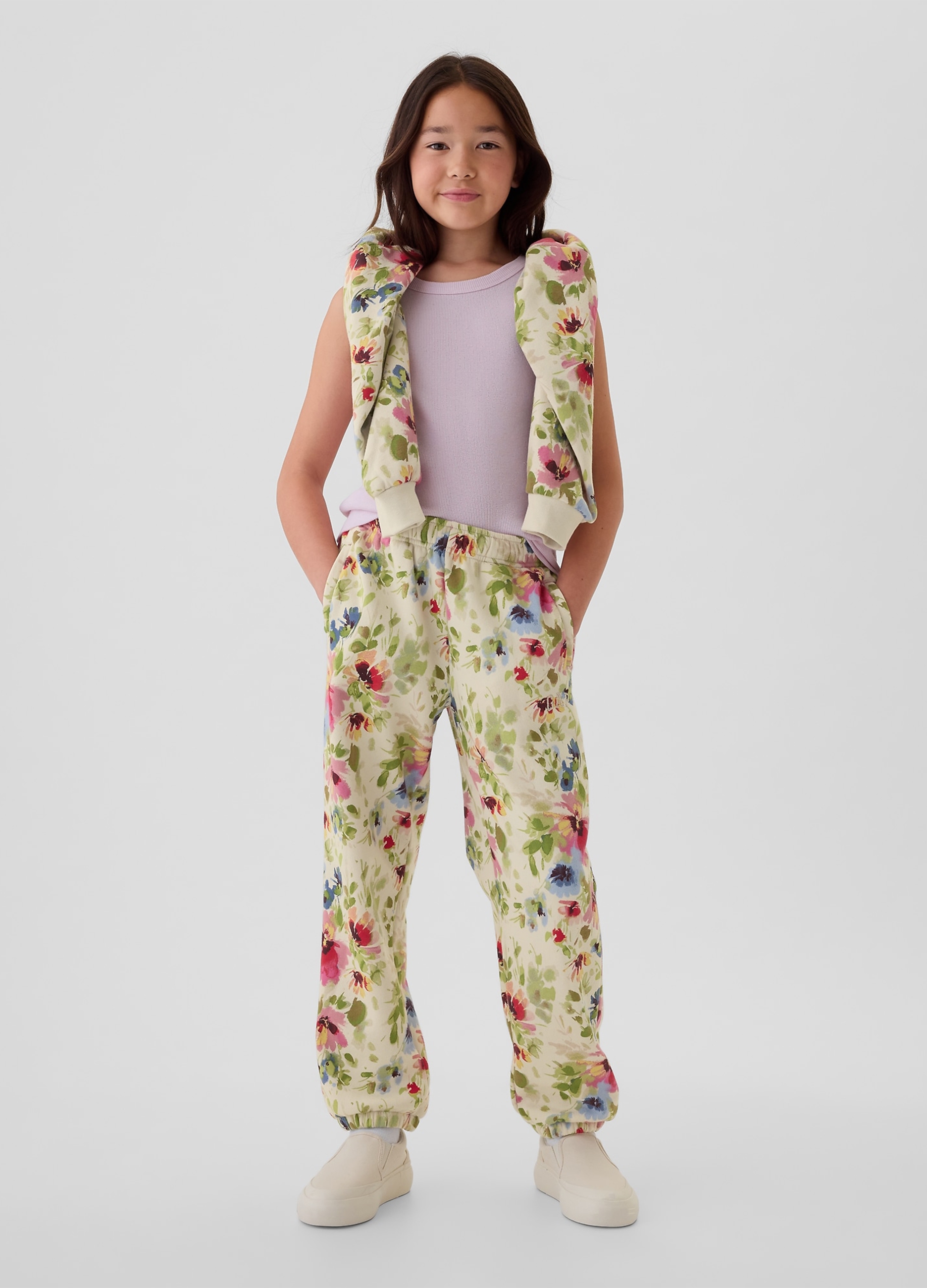 GAP KIDS, Joggers In Felpa, Bambina, Multicolor, Taglia: XL/145-152