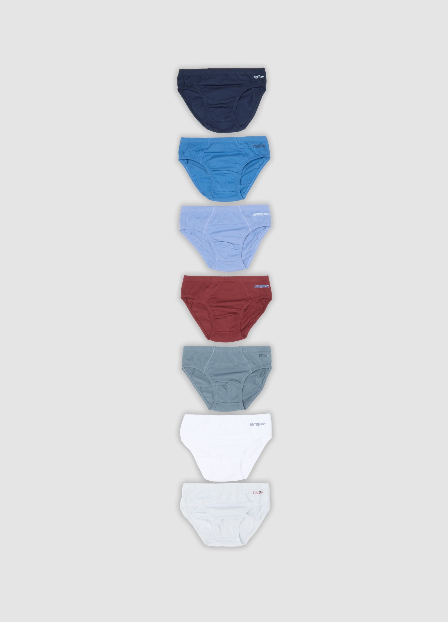 OVS KIDS , Pack De 7 Slips Multicolor De Punto De Algodón Orgánico Para Niño, Niño, Multicolor, Talla: 10-11