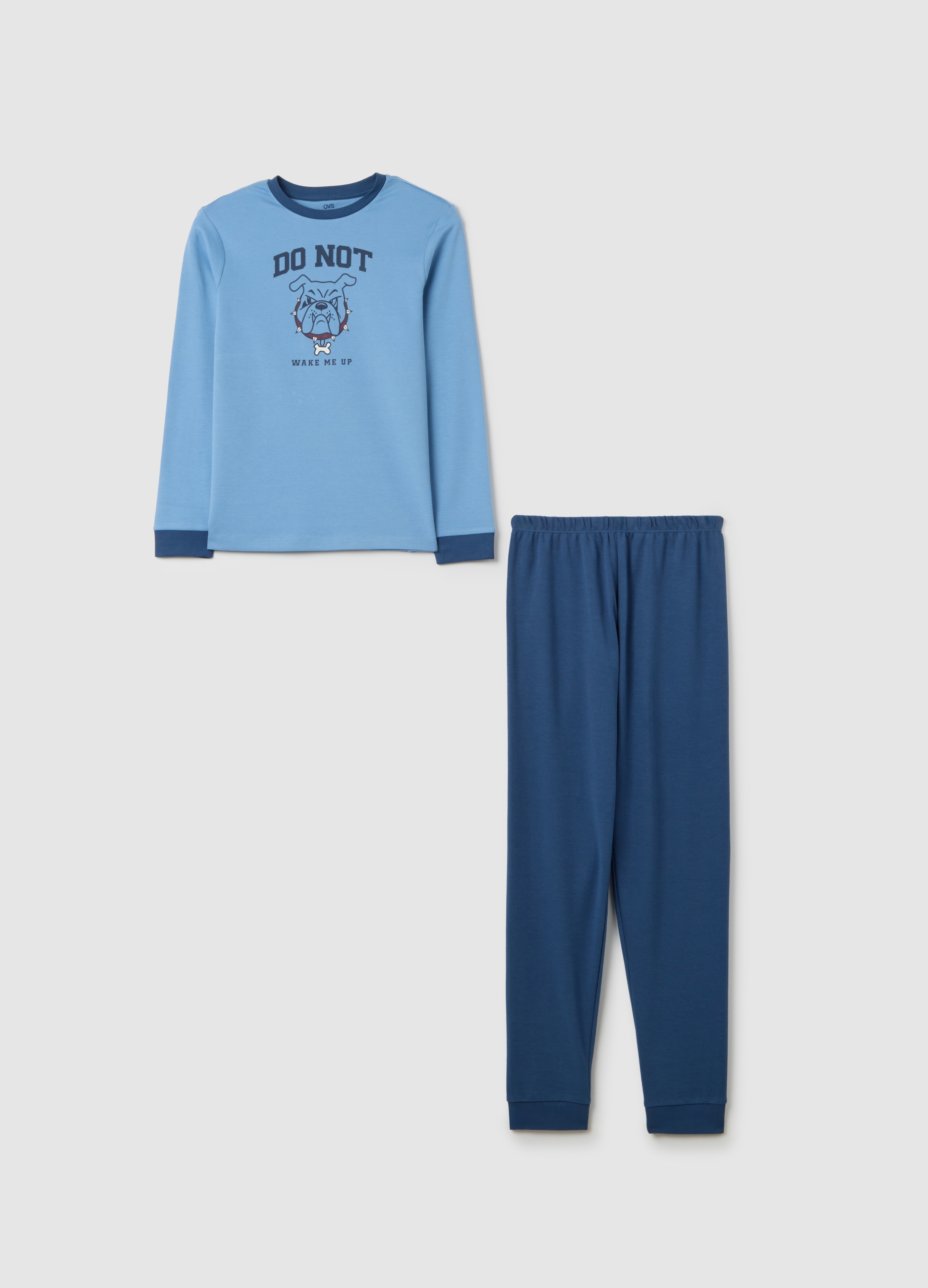 OVS KIDS, Pigiama Da Ragazzo In Puro Cotone Multicolor Con Stampa, Bambino, Multicolor, Taglia: 11-12