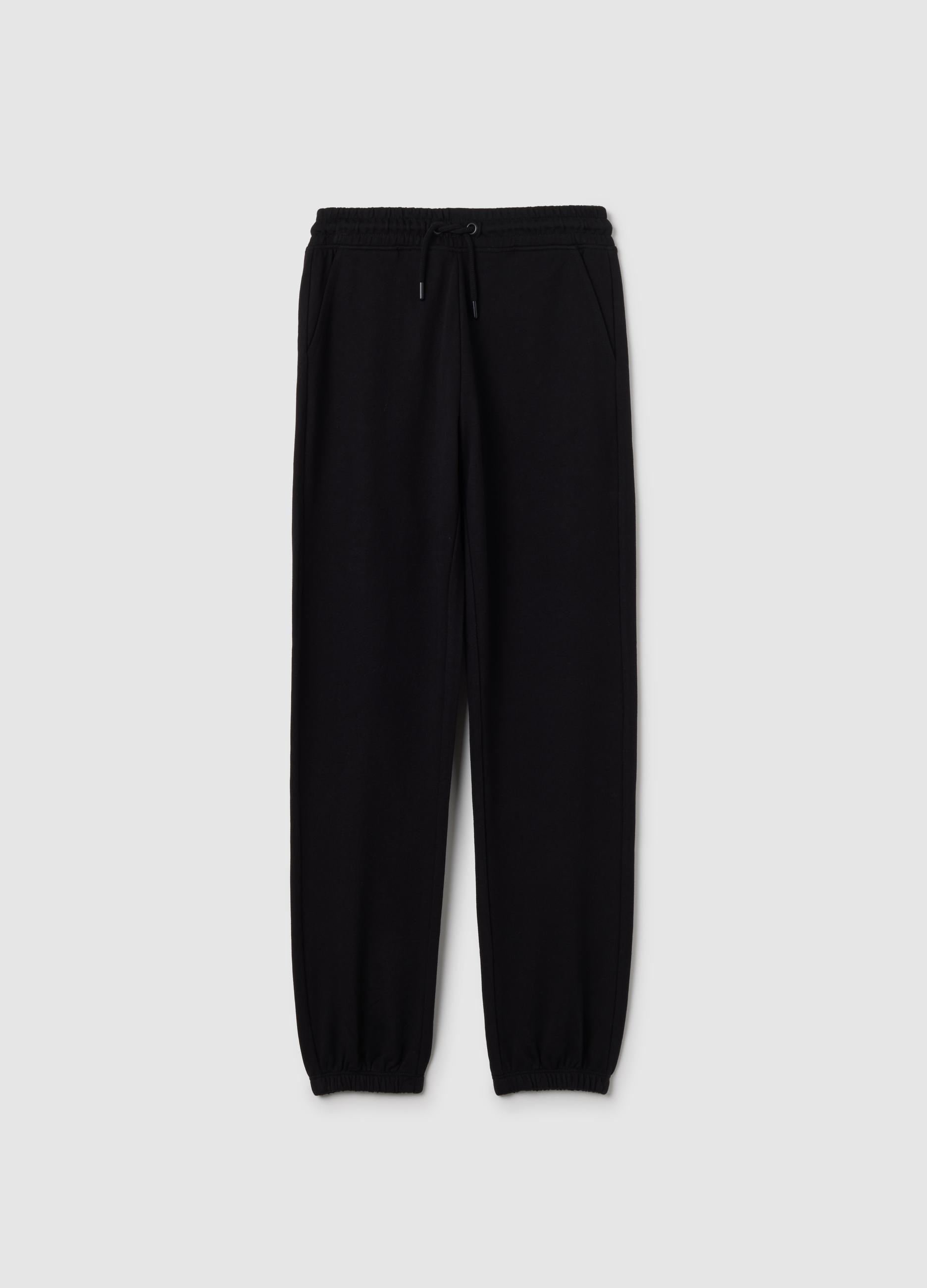 Pantalones De Niña Negros De Algodón Puro Corte Regular, Niña, Gunmetal, Talla: 14-15