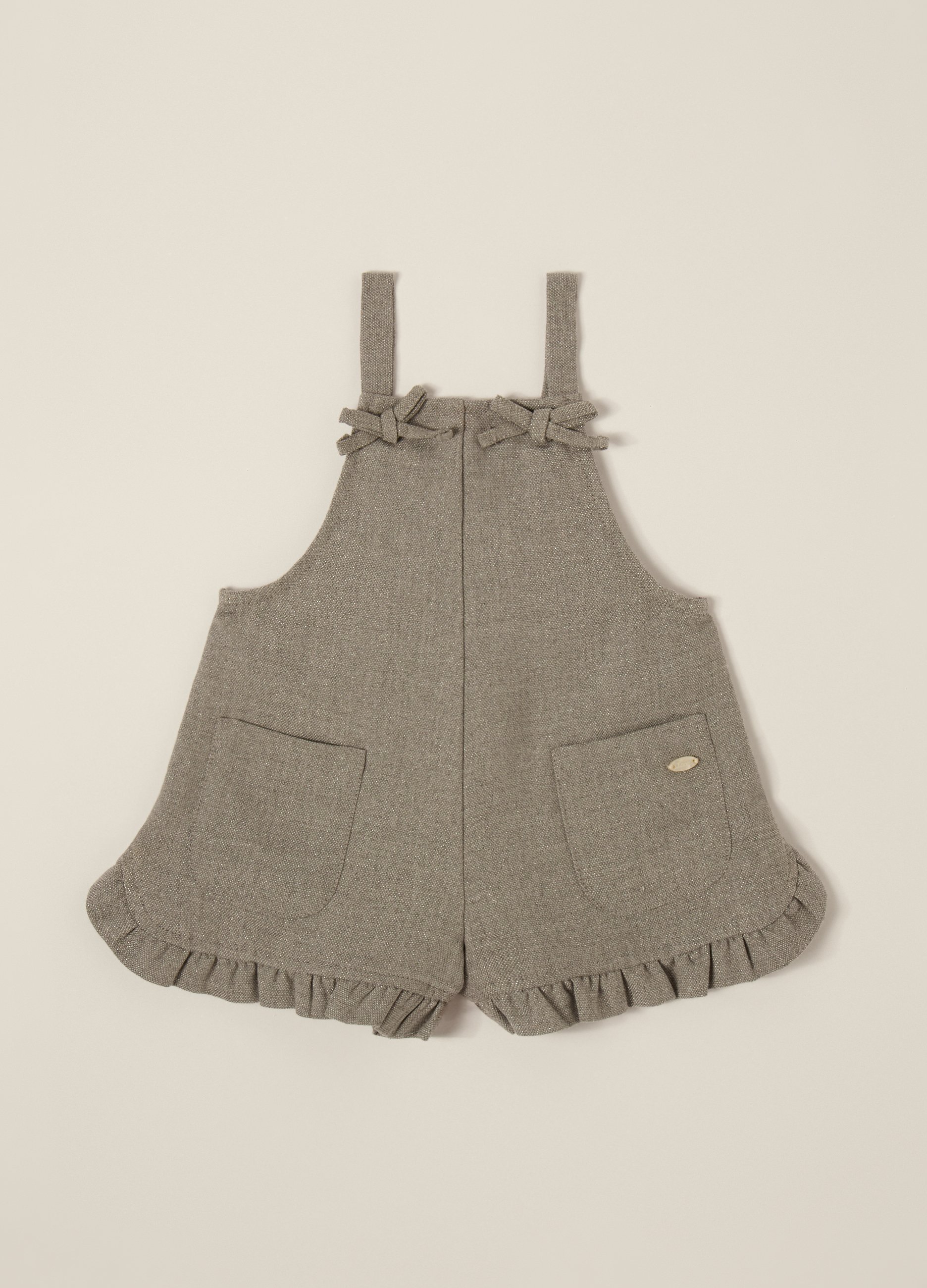 IANA, Vestito Grigio Con Balze E Tasche, Neonata, Grigio, Taglia: 36