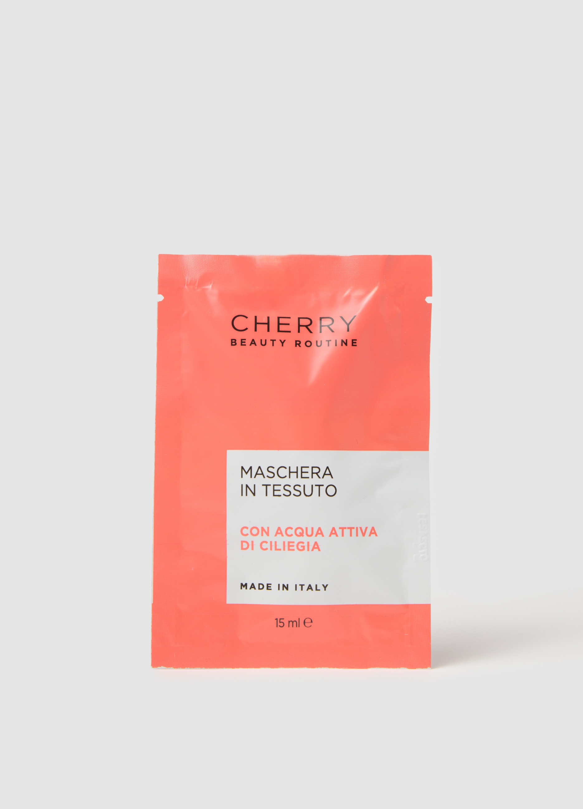 BEAUTY ROUTINE, Maschera In Tessuto Alla Ciliegia, Donna, Rosso, Taglia: FASUL