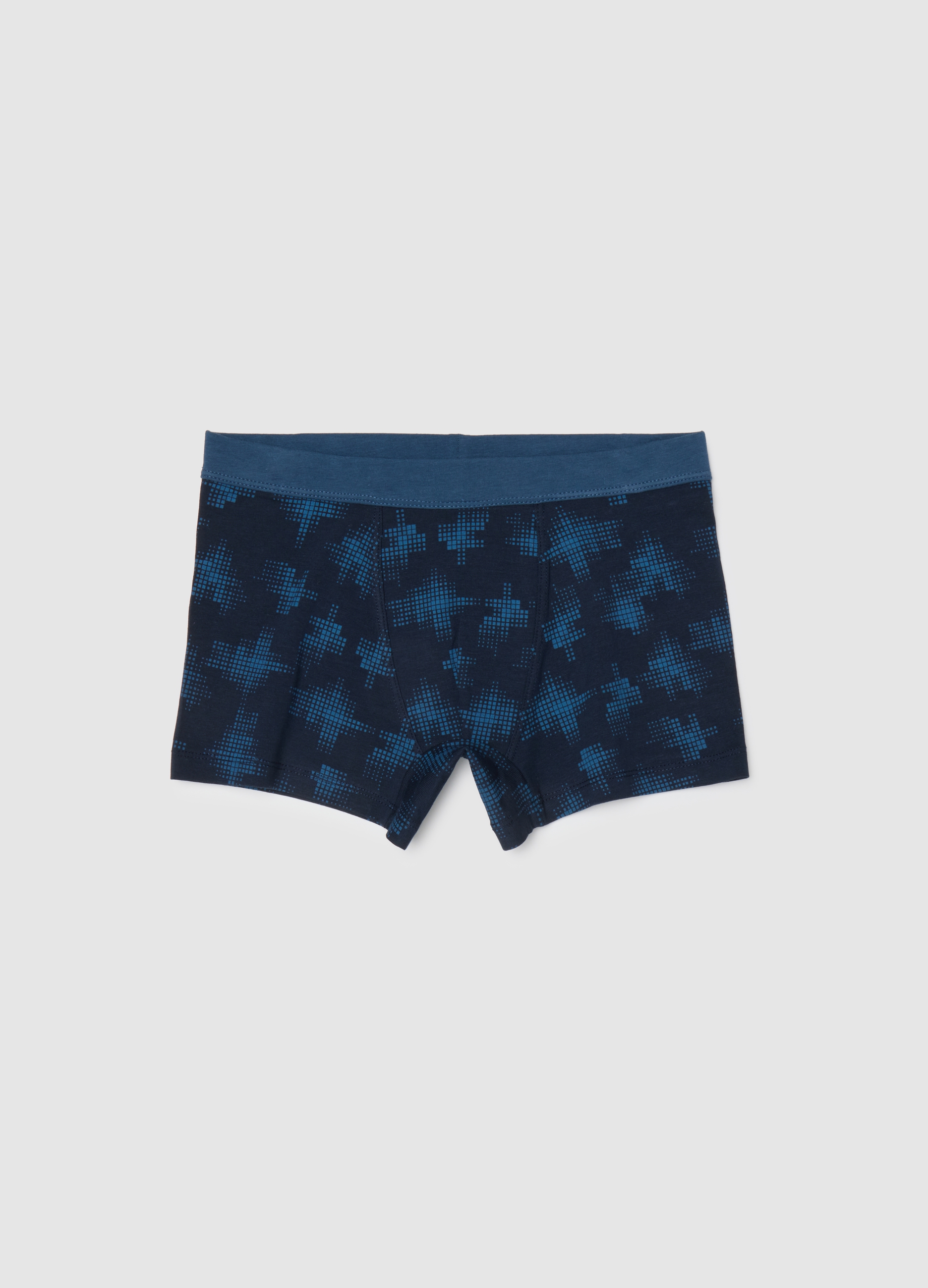 OVS KIDS, Boxer Da Ragazzo In Cotone Blu Navy Elasticizzato, Bambino, Multicolor, Taglia: 12-13