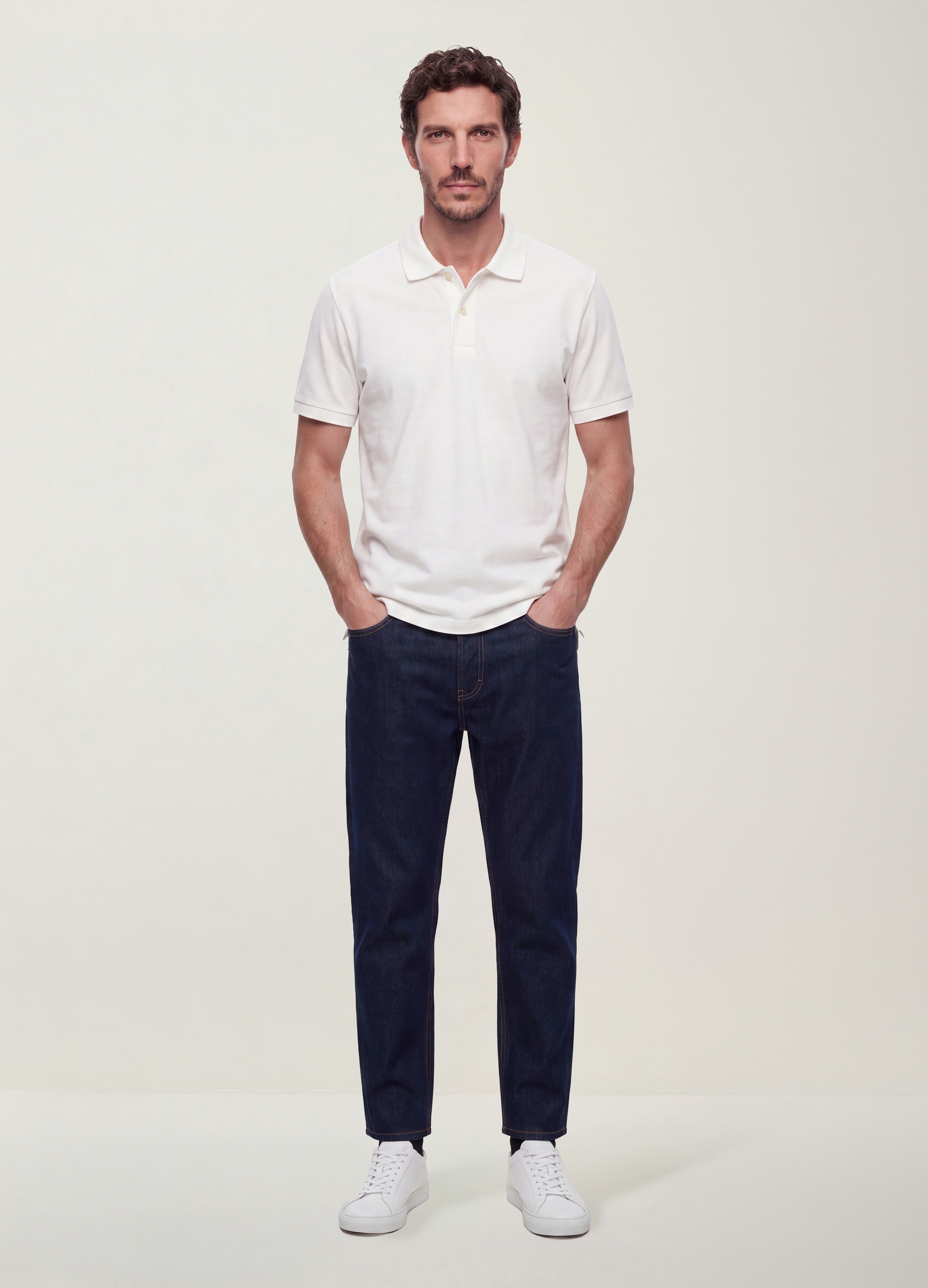 REPUBLIC OF DENIM, Jeans Denim In Puro Cotone Regular Tapered, Uomo, Denim, Taglia: 46