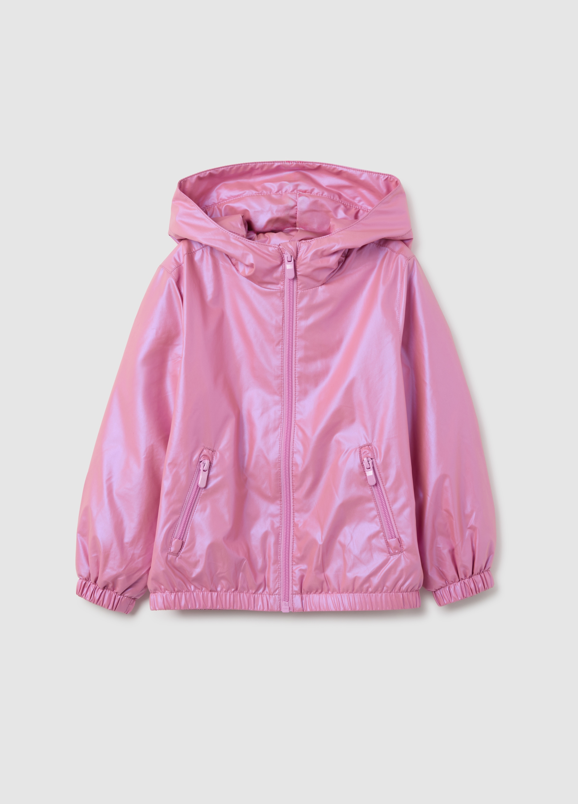 Chaqueta Rosa Regular Fit Para Niña, Niña, Rosa Claro, Talla: 4-5