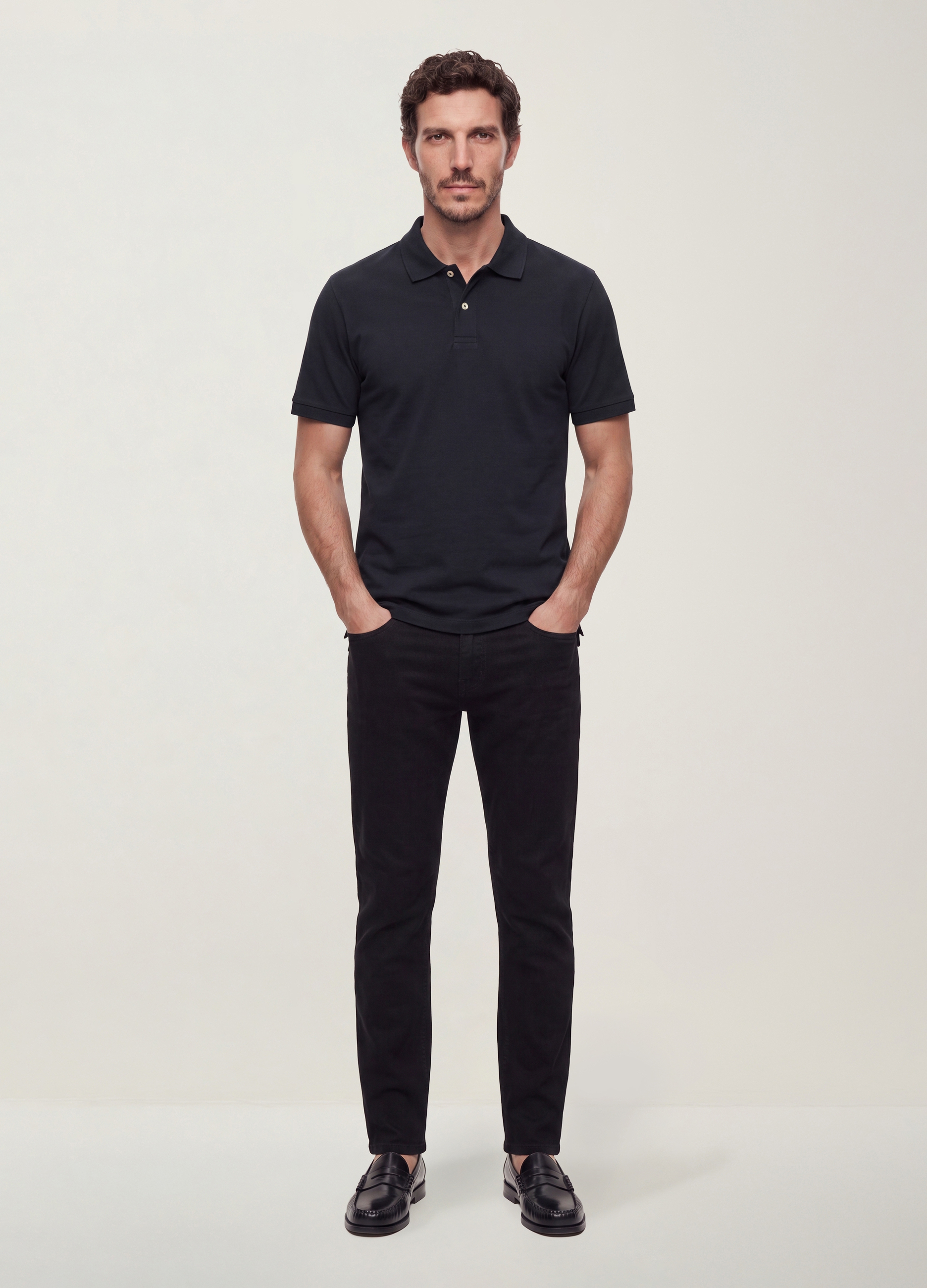 REPUBLIC OF DENIM, Jeans Neri Slim Fit In Cotone Elasticizzato, Uomo, Nero, Taglia: 54