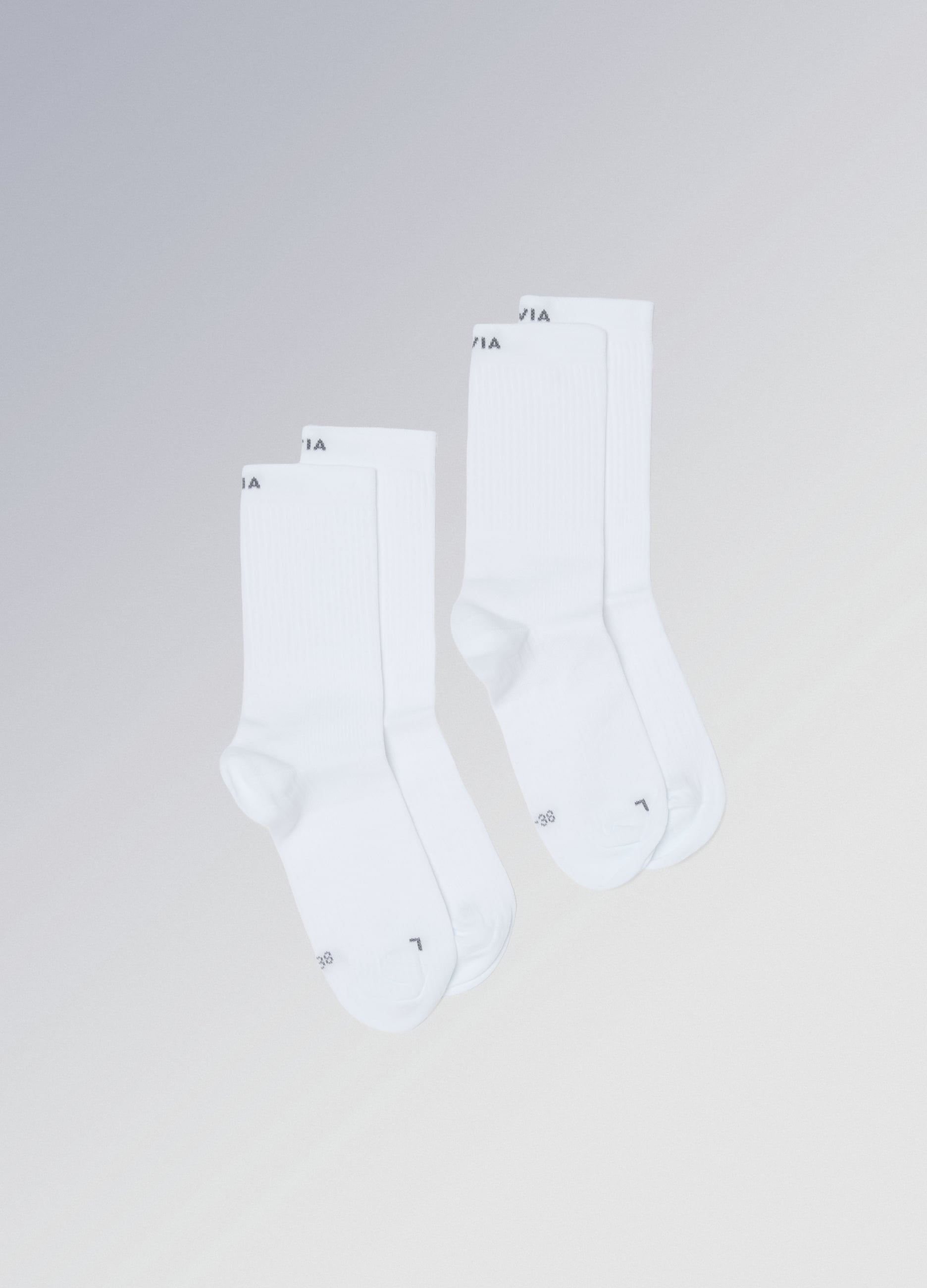ALTAVIA COURT, Bipack Di Calzini Traspiranti Sportivi In Tessuto Elasticizzato Altavia Court, Donna, Bianco, Taglia: 39-41