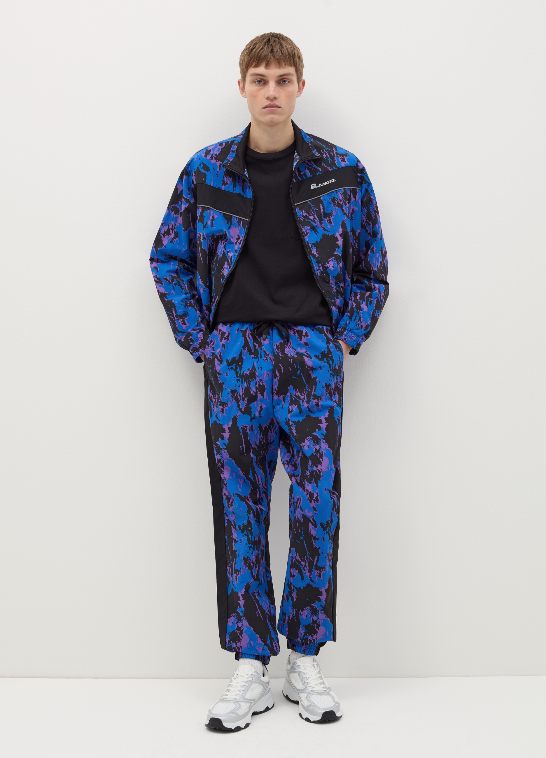 OVS, Joggers Tie Dye Con Cordón B.angel X Mare Fuori, Hombre, Azul/Negro, Talla: XS