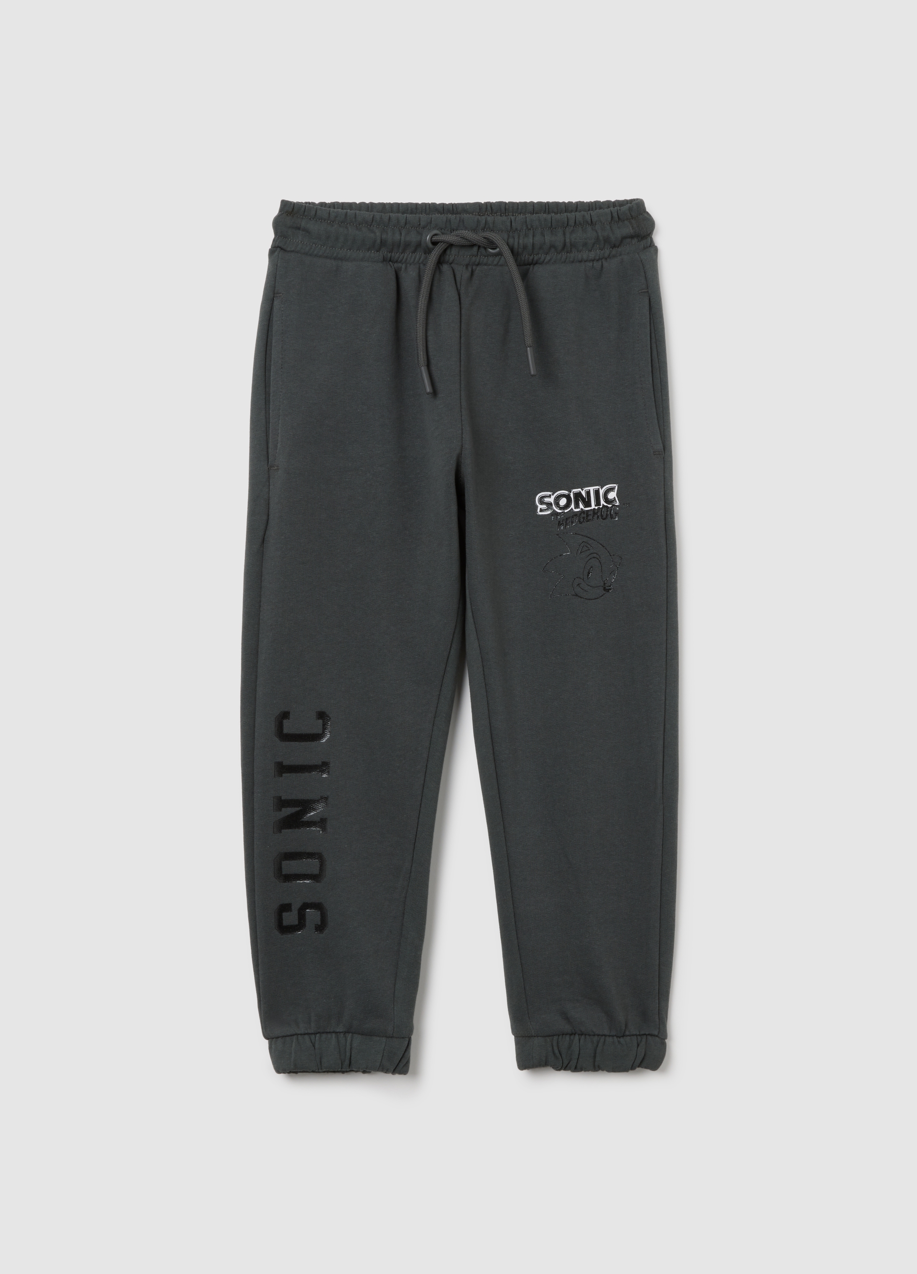 OVS KIDS, Pantaloni Da Bambino In Puro Cotone Nero Vestibilità Over, Nero, Taglia: 5-6