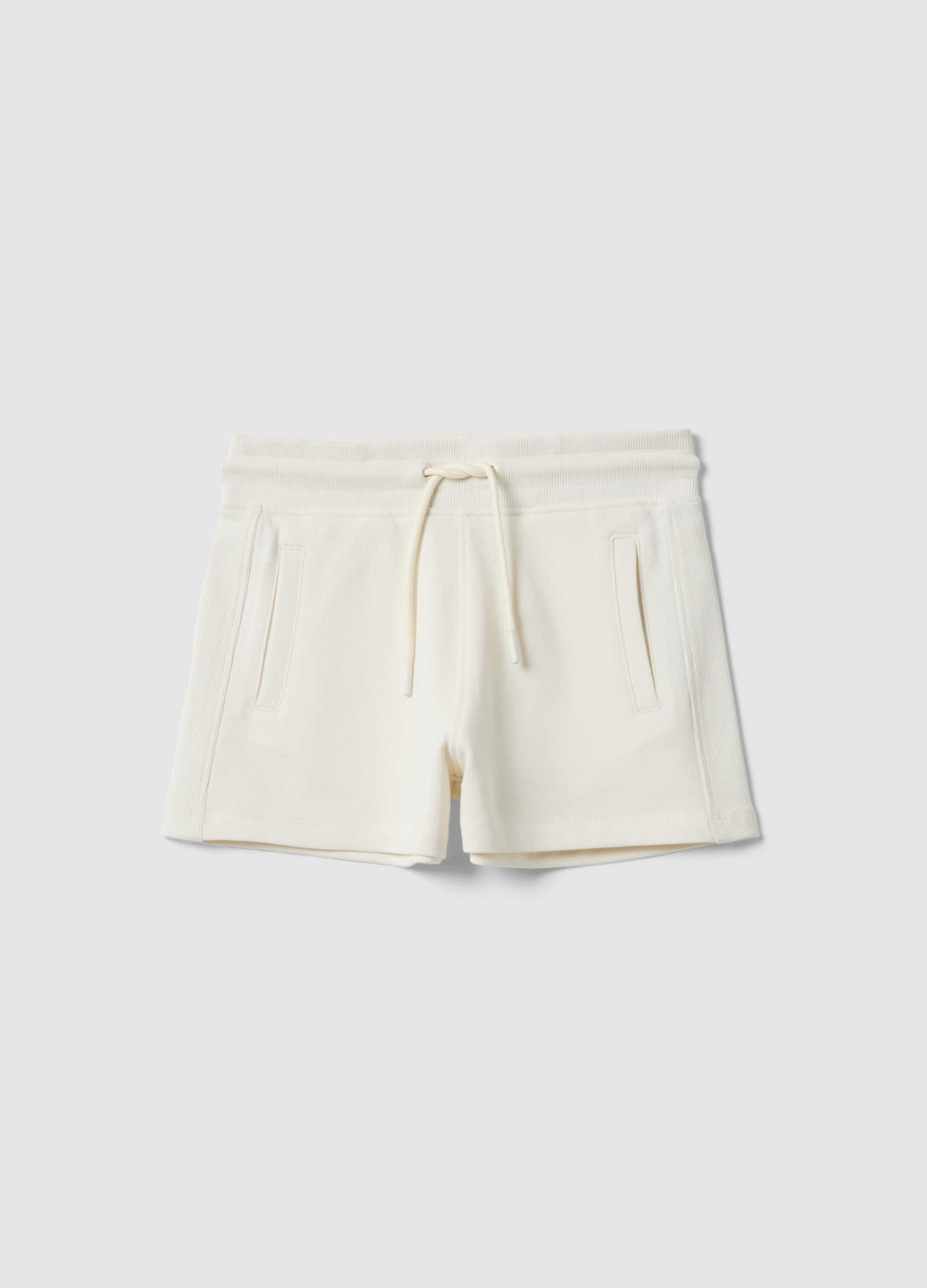 OVS KIDS, Short Blanco De Niña En 100 % Algodón Orgánico Con Cintura Elástica, Niña, Blanco, Talla: 11-12