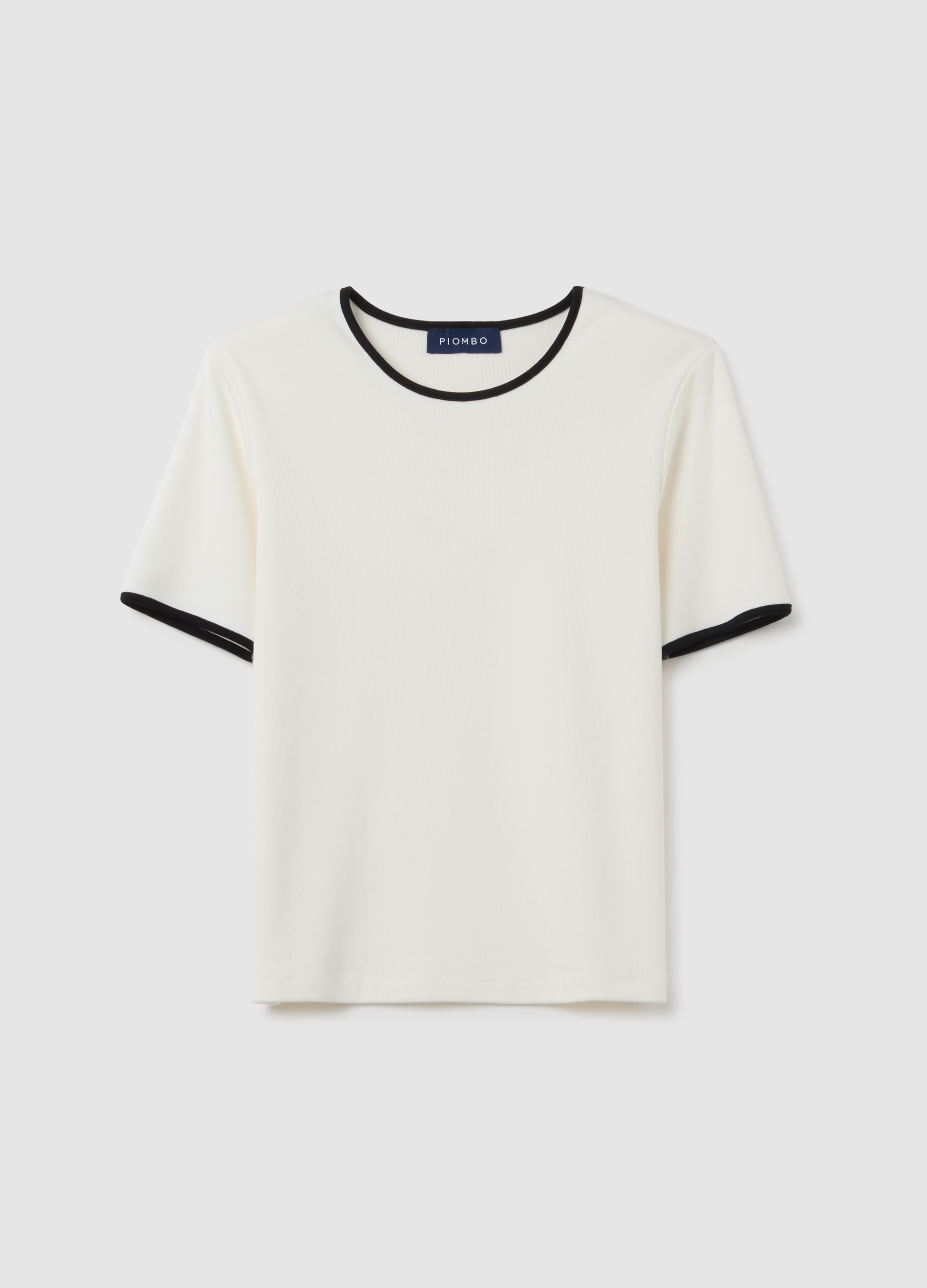 T-shirt Bianca Regular Fit, Mujer, Blanco óptico, Talla: 42