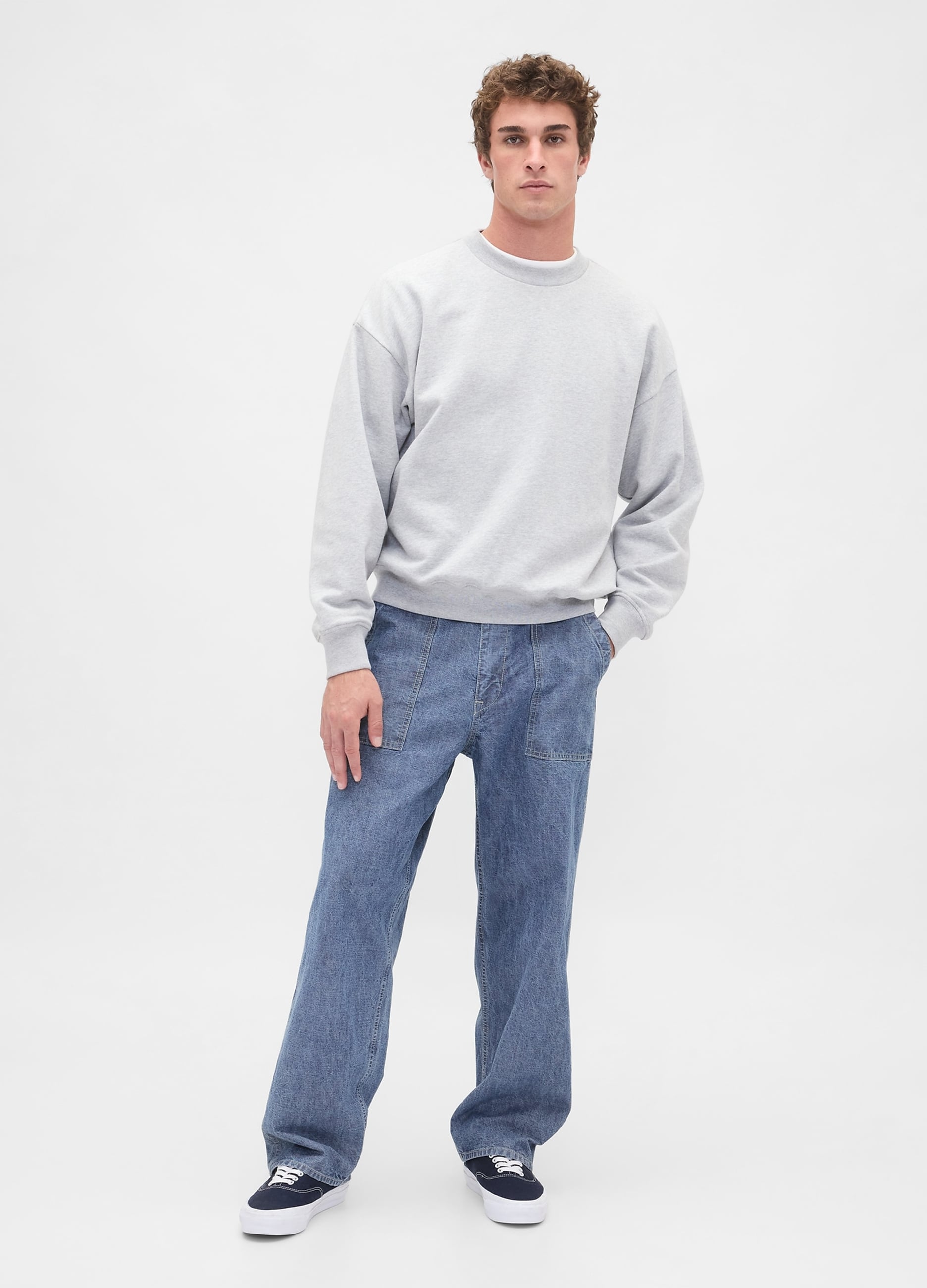 GAP, Jeans Relaxed In Denim, Uomo, Denim, Taglia: 30 x 32