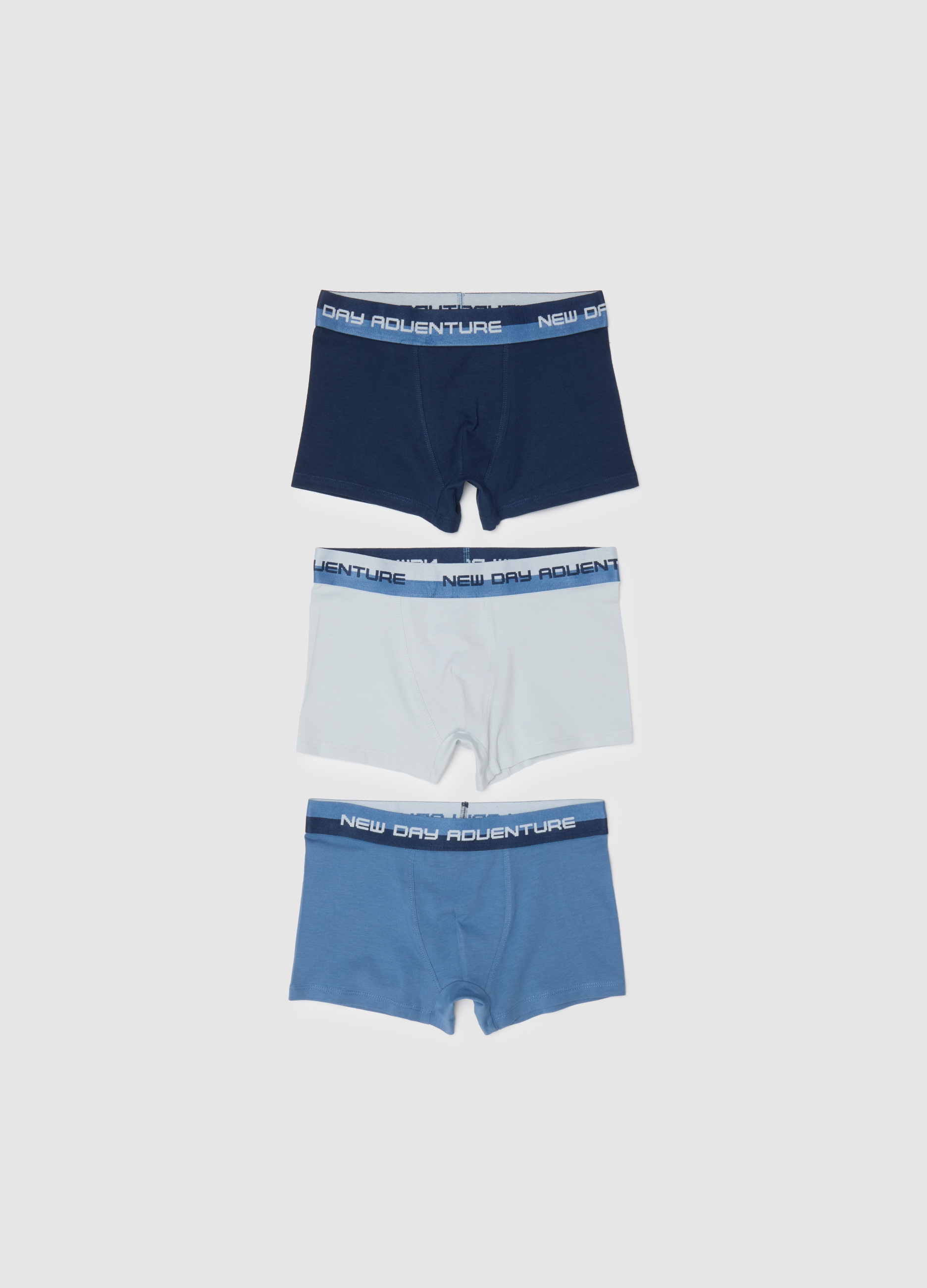 OVS KIDS, Tripack Di Boxer Da Ragazzo In Cotone Elasticizzato Multicolor, Bambino, Multicolor, Taglia: 10-11