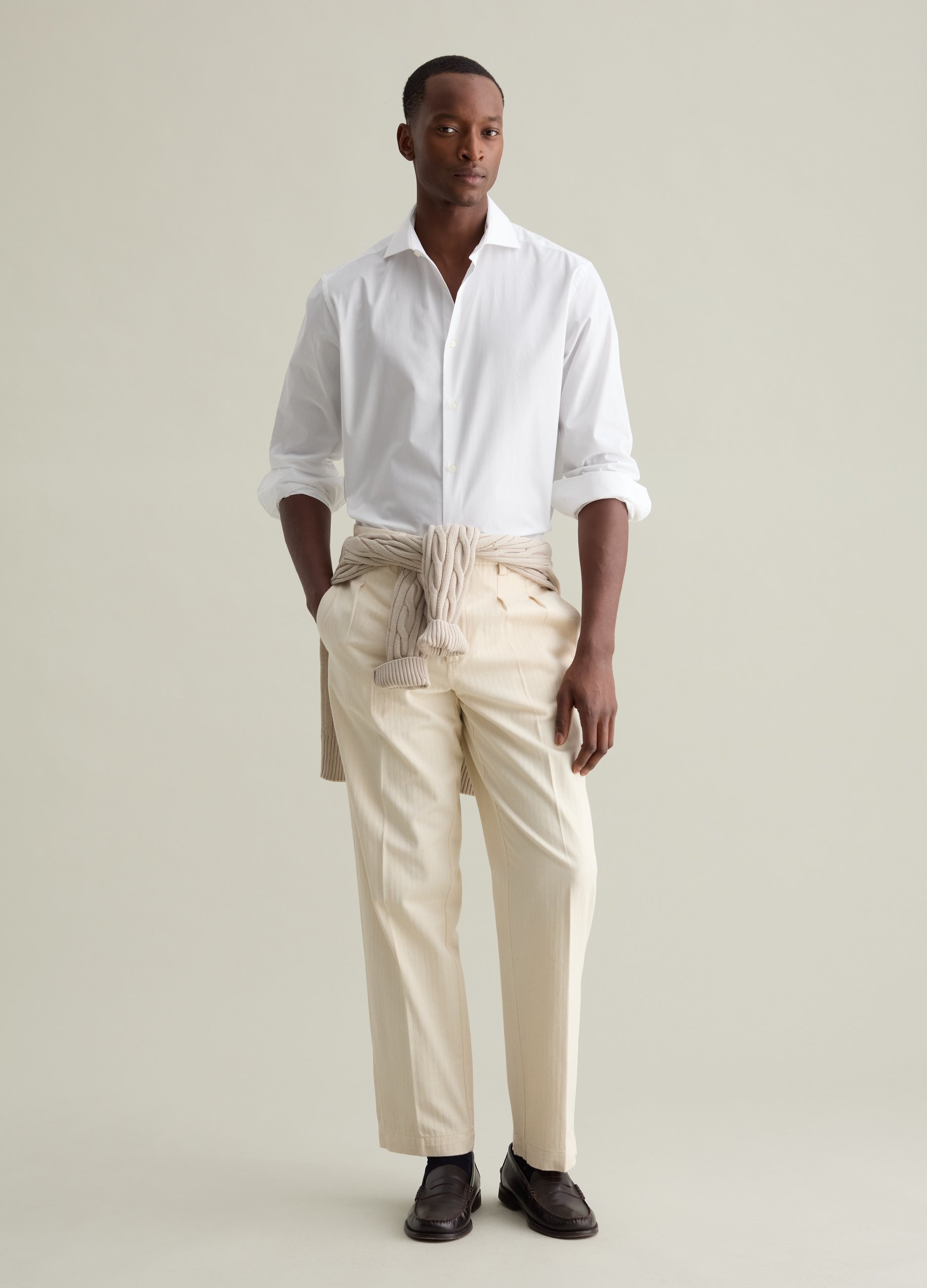 PIOMBO, Camicia Regular Fit In Cotone Easy Iron, Uomo, Bianco, Taglia: 39