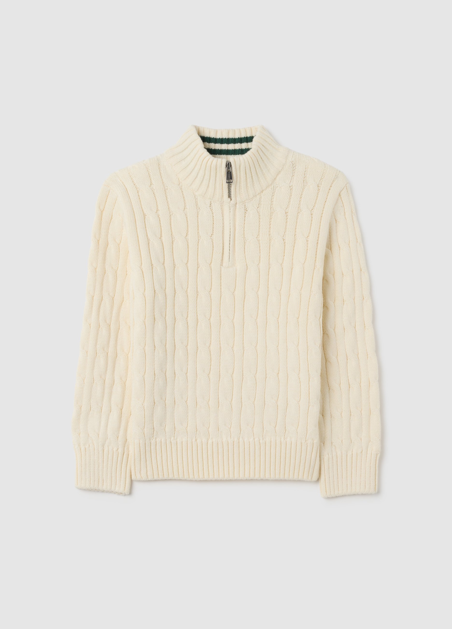 Maglione Da Bambino In Puro Cotone Bianco Over Fit, Niño, Blanco óptico, Talla: 4