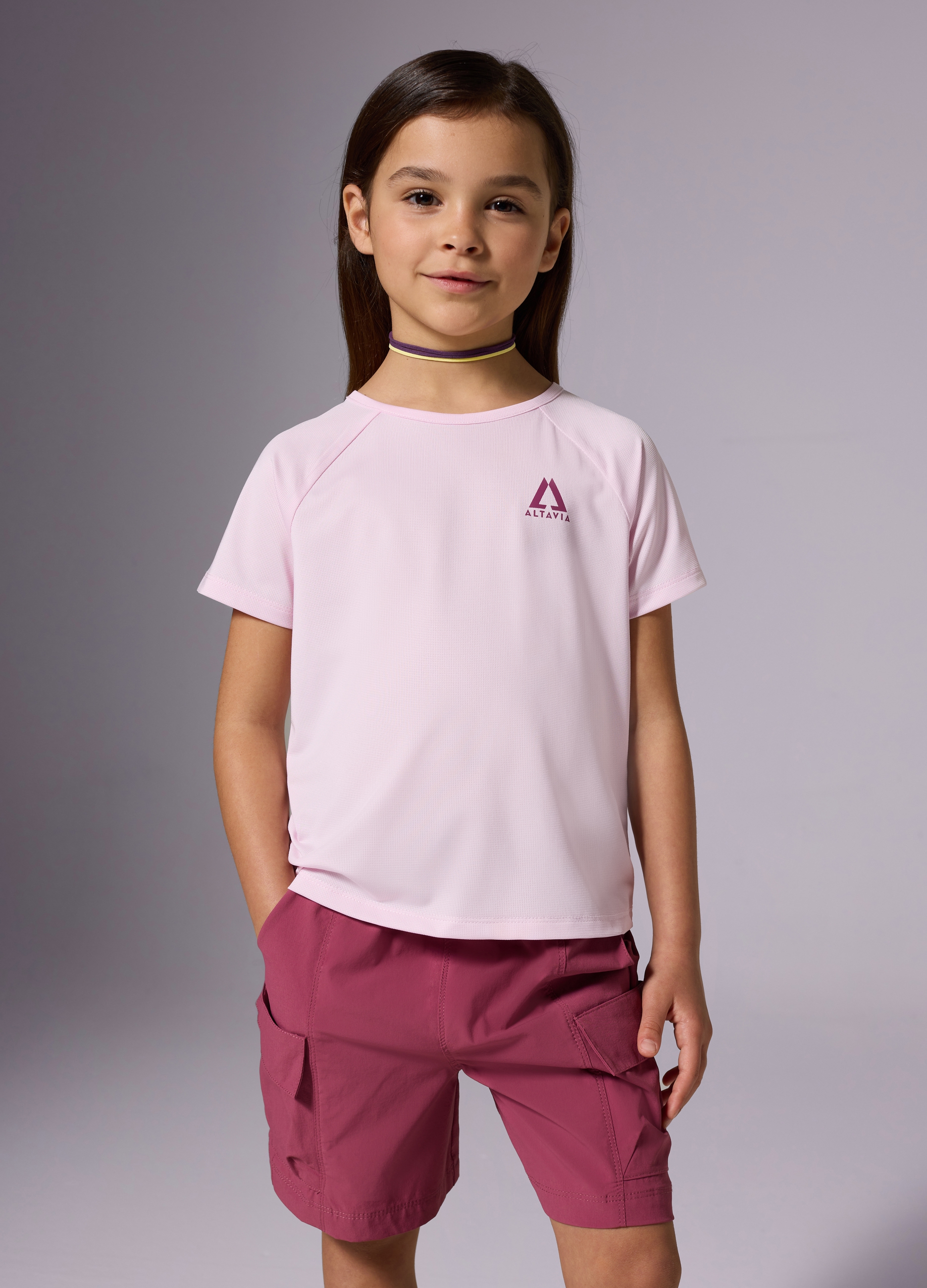 OVS, T-shirt In Tessuto Tecnico Altavia With Deborah Compagnoni, Bambina, Rosa, Taglia: 5-6