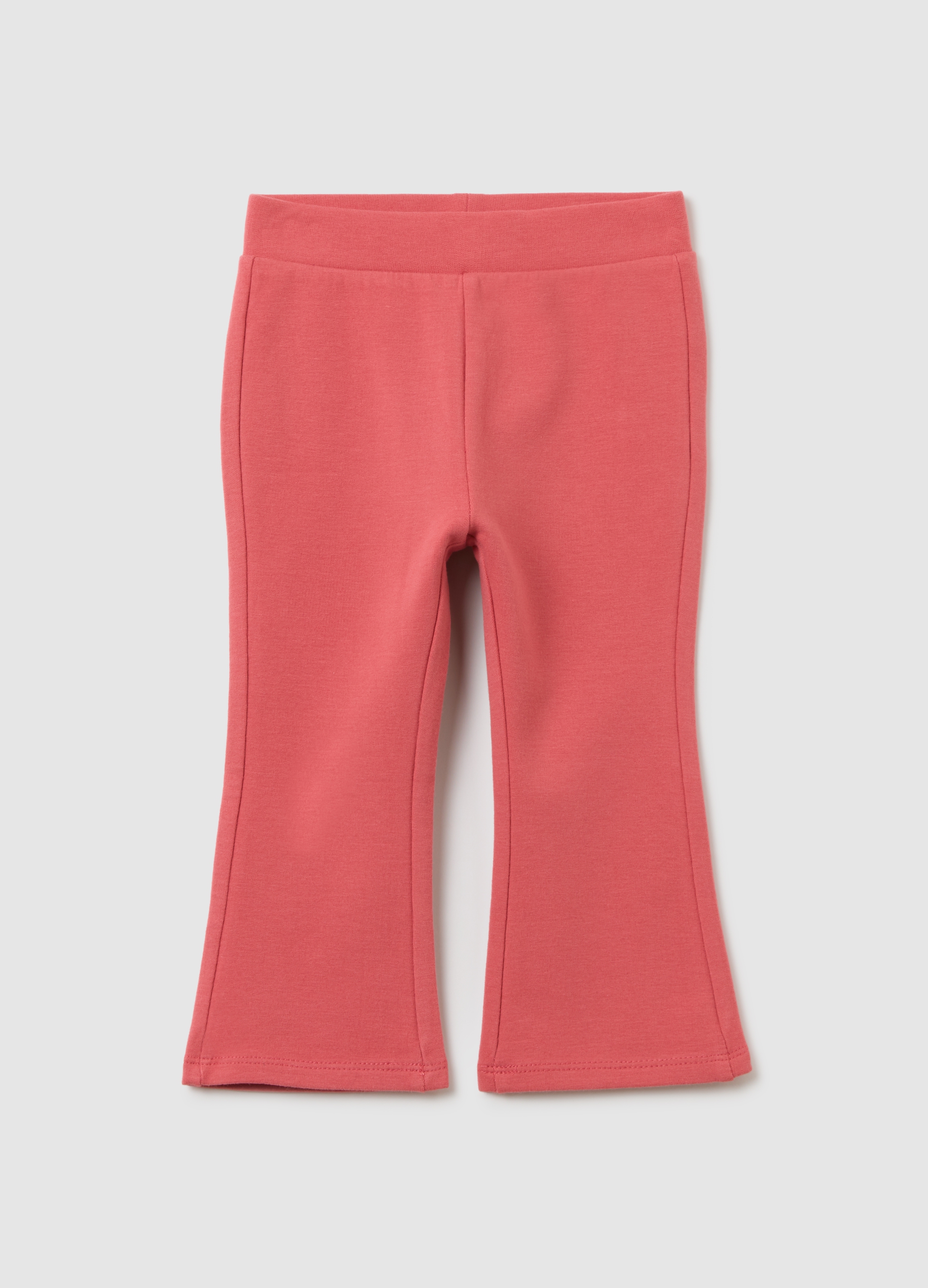Leggings Da Bambina In Cotone Elasticizzato Rosa Slim Fit, Niña, Rosa Claro, Talla: 30-36