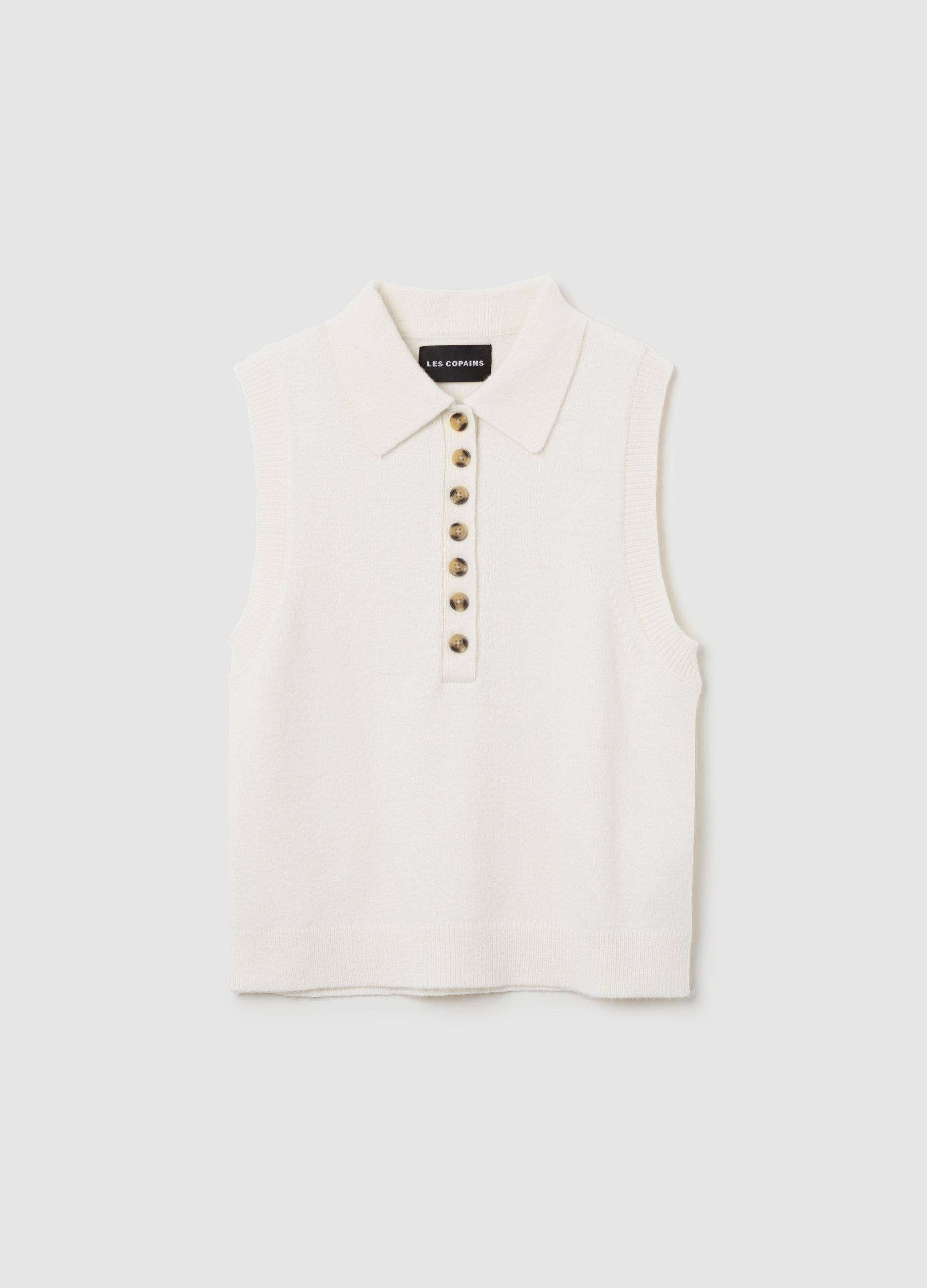 Chaleco Beige Corte Regular, Mujer, Beige Claro, Talla: 36