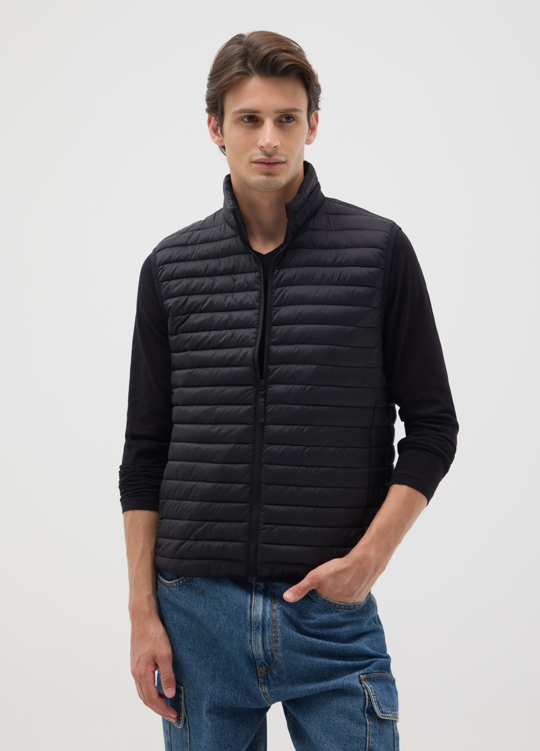 OVS, Gilet In Nero Regular Fit, Mann, Gunmetal, Größe: S