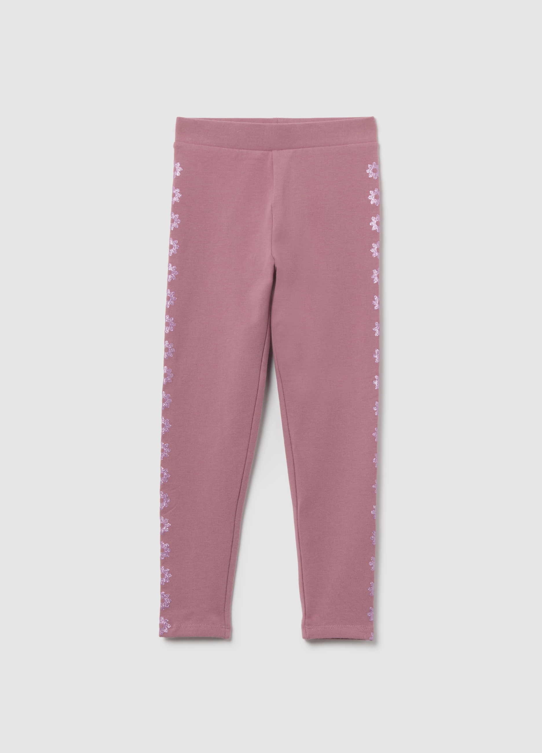OVS KIDS, Leggings De Niña En Mezcla De Algodón Rosa Ajustados, Niña, Ciclamen Rosa, Talla: 8-9