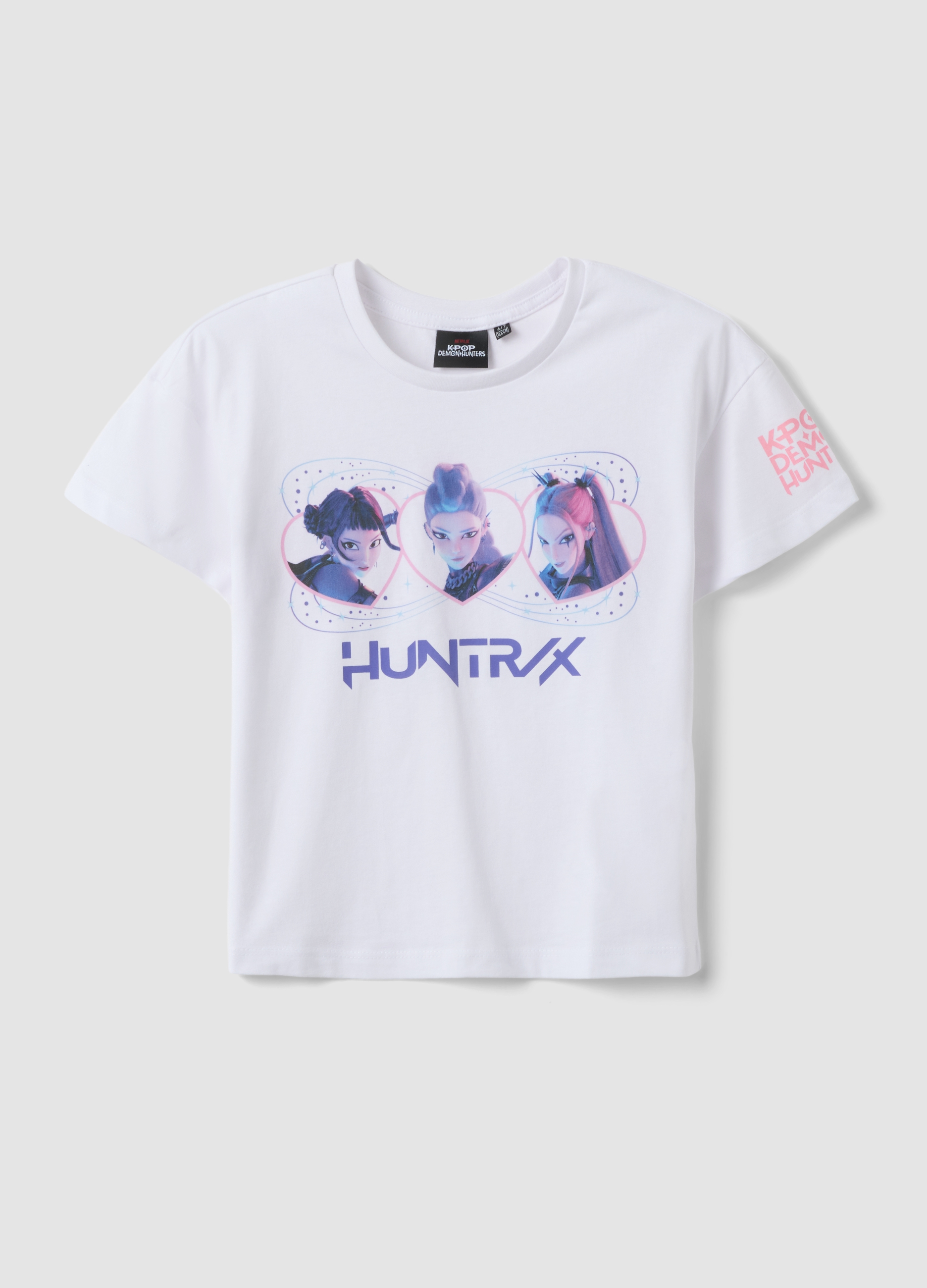 OVS KIDS, Camiseta Blanca De Puro Algodón Para Niñas Corte Regular Con Estampado, Niña, Blanco, Talla: 6-7