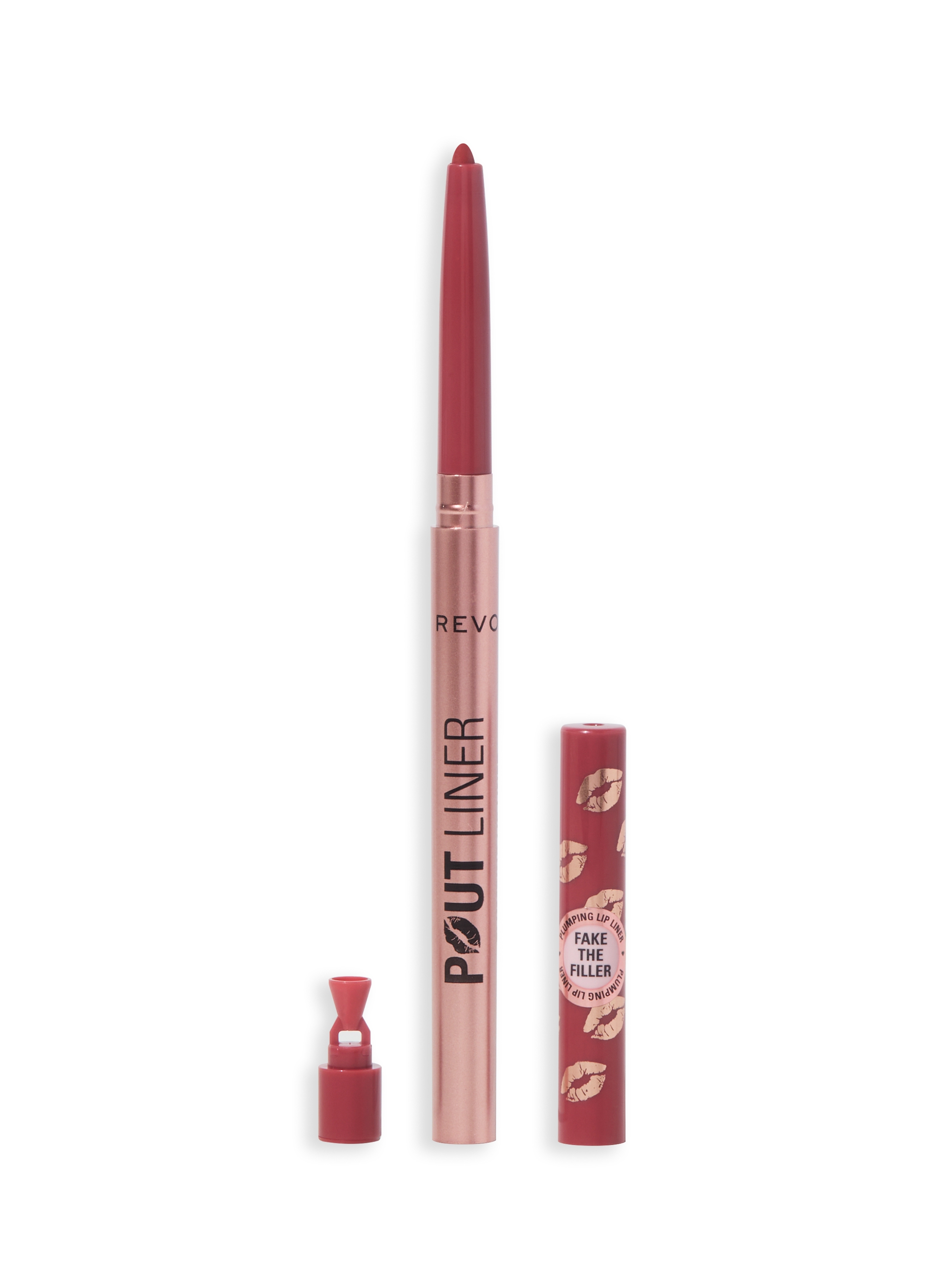 REVOLUTION, Pout Bomb Plumping Matita Labbra Melba Warm Peach, Donna, Rosa, Taglia: FASUL