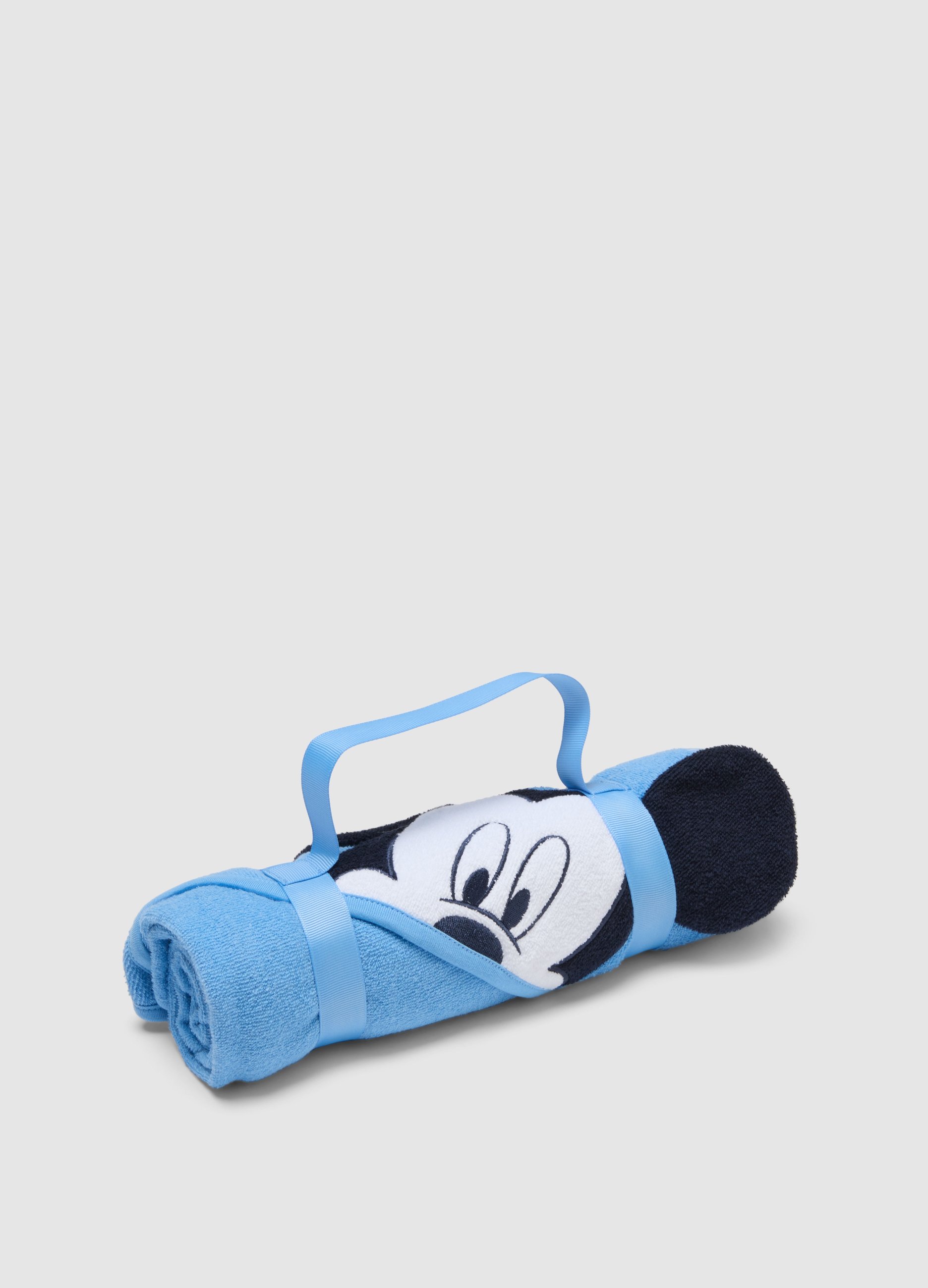 FAGOTTINO, Albornoz Azul De Bebé De Mezcla De Algodón Con Forma De Mickey Mouse, Bebé Niño, Azul claro, Talla: FASUL