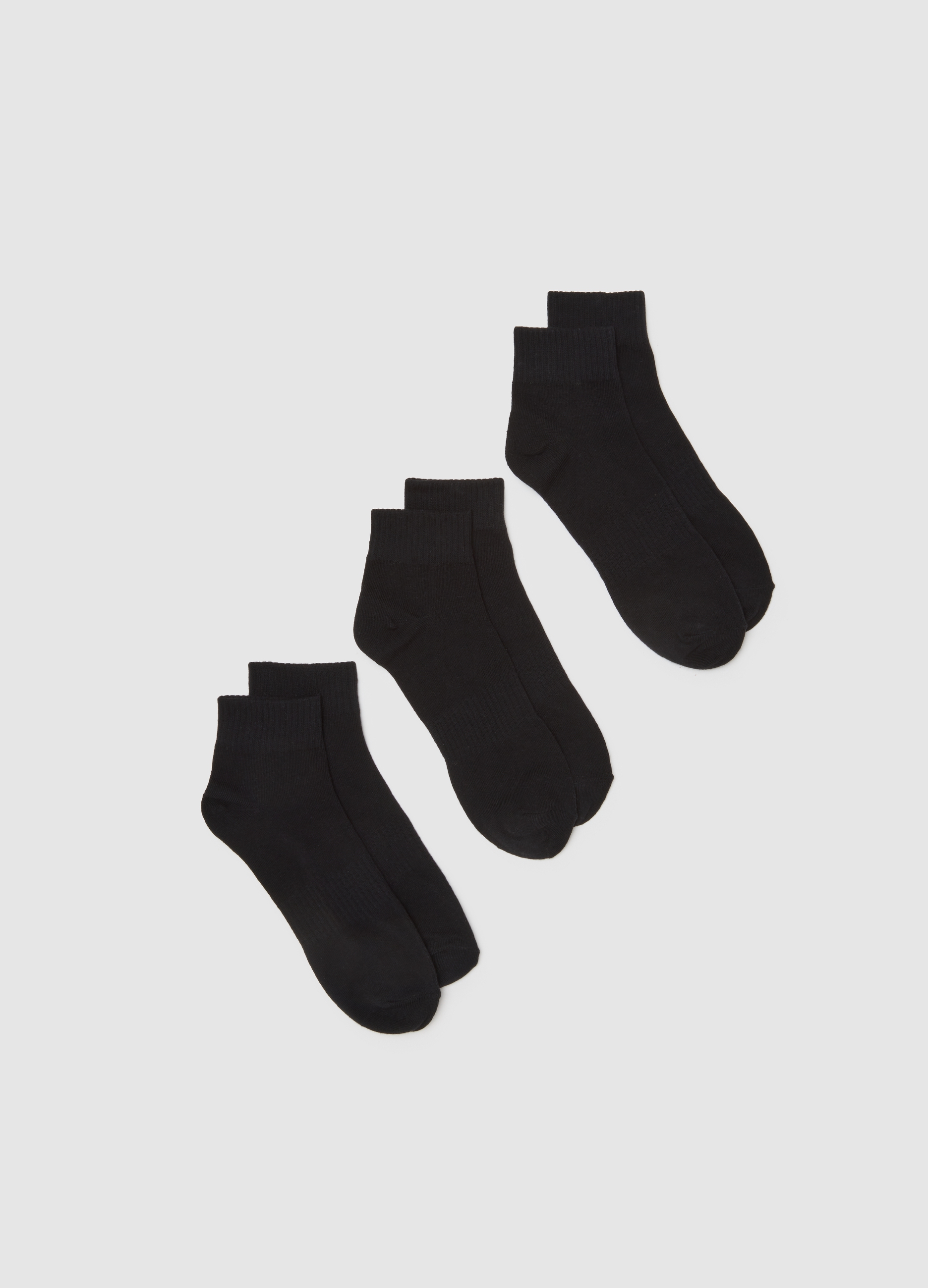 Juego De Calcetines De Algodón Negro, Hombre, Gunmetal, Talla: 43/46