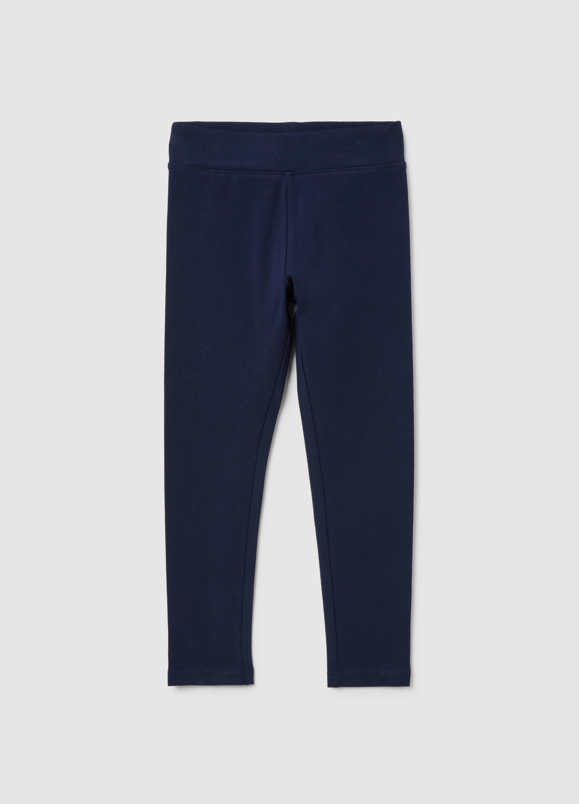 OVS KIDS, Leggings Ajustados Azules De Algodón Elástico Para Niña, Niña, Azul oscuro, Talla: 5-6