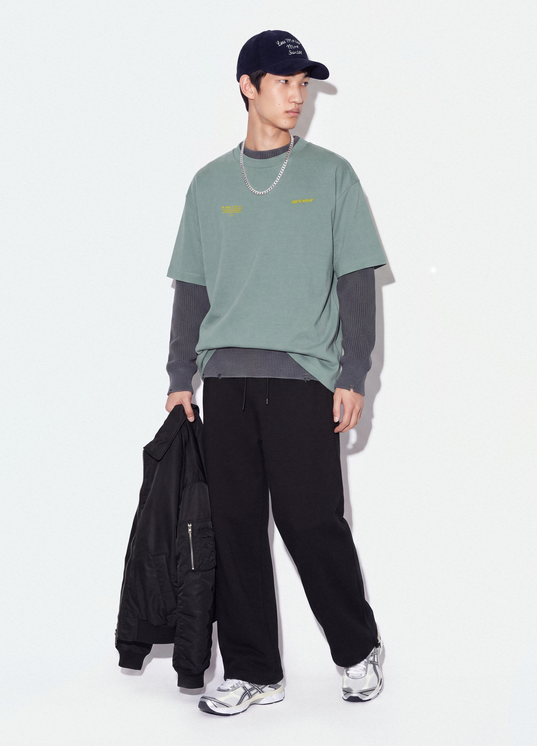 B.ANGEL, Jogger Neri In Puro Cotone Con Vita Elastica Over Fit, Uomo, Nero, Taglia: XL