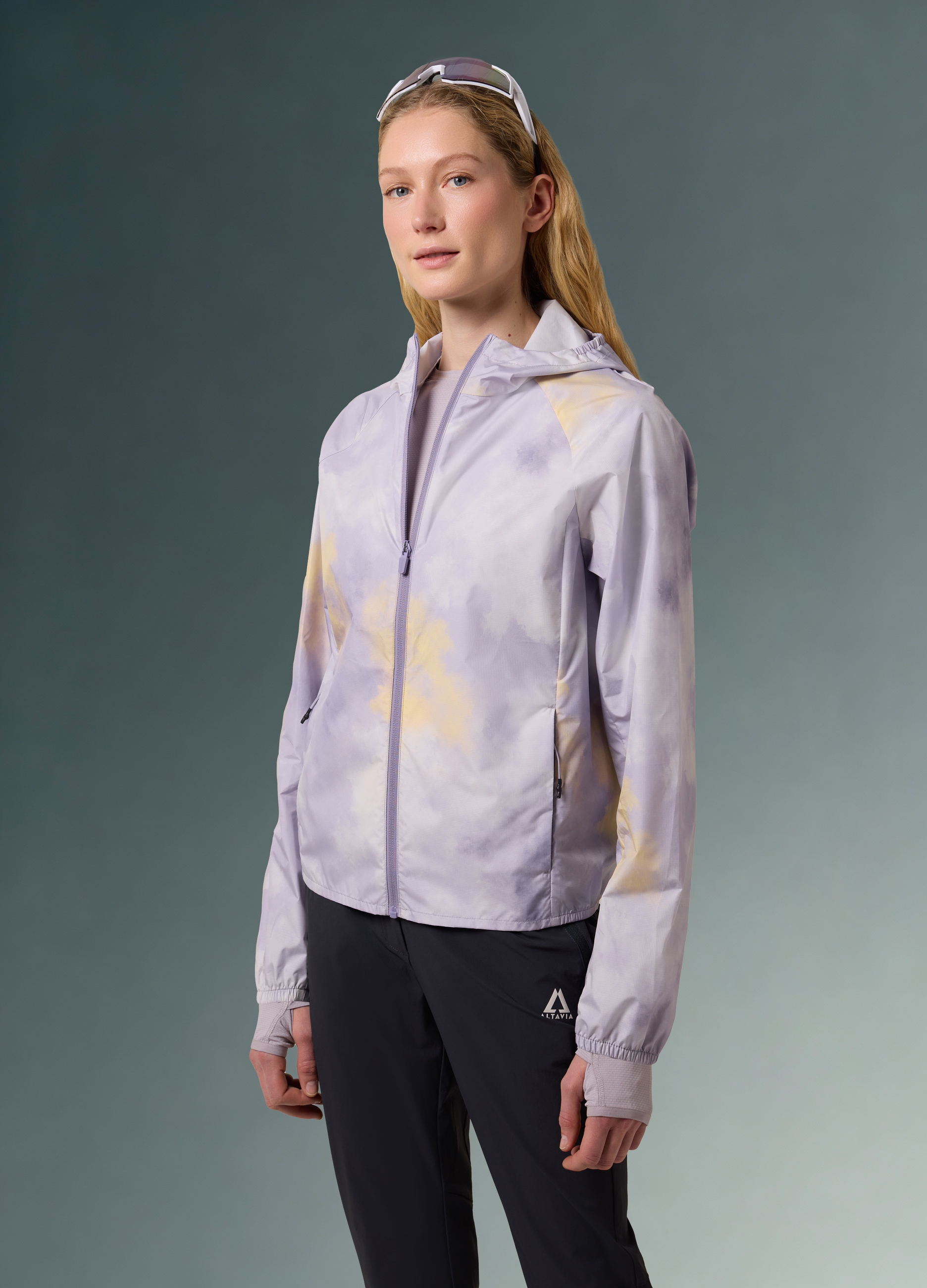 ALTAVIA, Chaqueta Cortavientos Tie Dye Altavia Con Deborah Compagnoni, Mujer, Multicolor, Talla: S