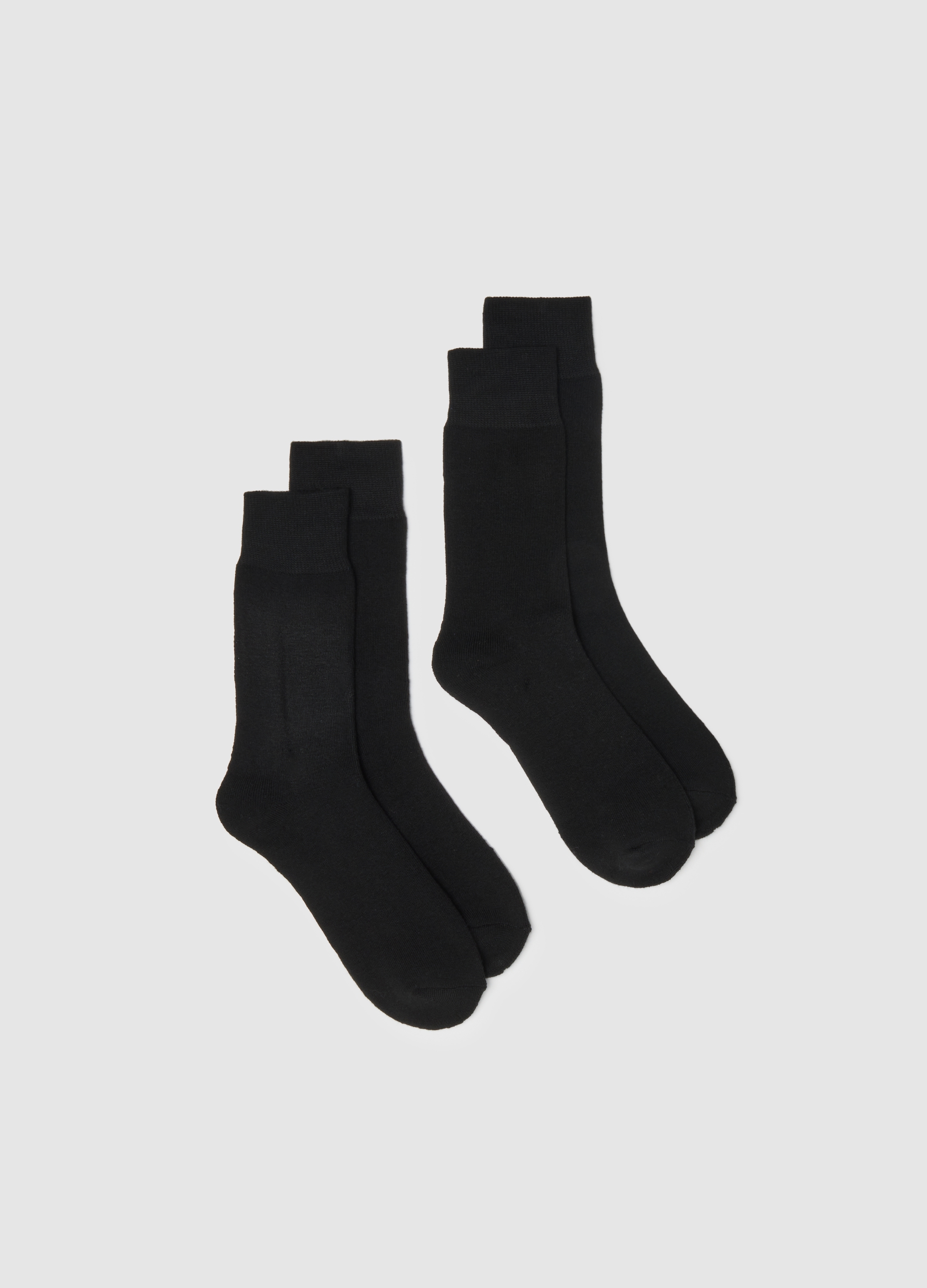 Pack Doble De Calcetines Cortos Negros, Hombre, Gunmetal, Talla: FASUL